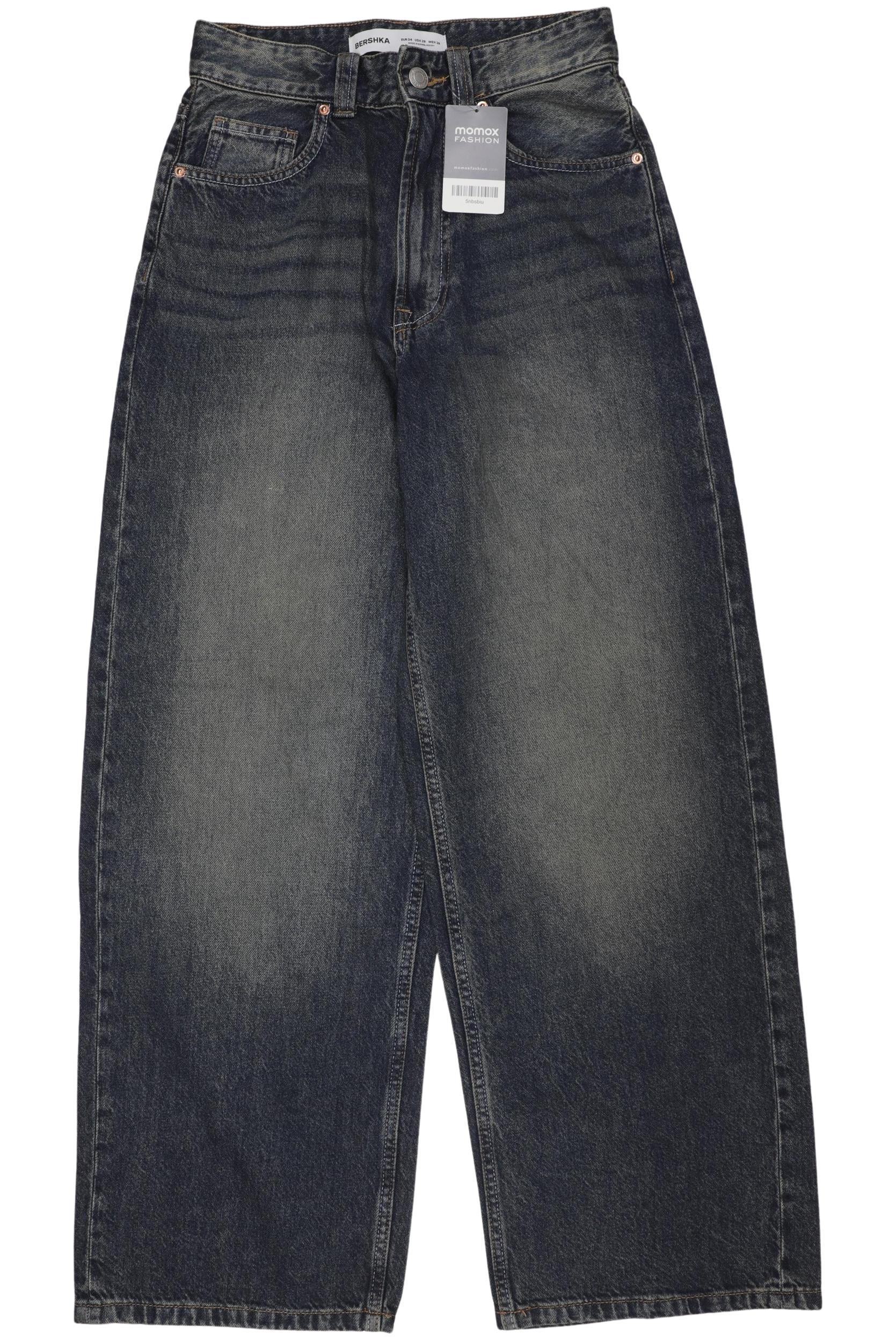 

bershka Damen Jeans, blau, Gr. 34