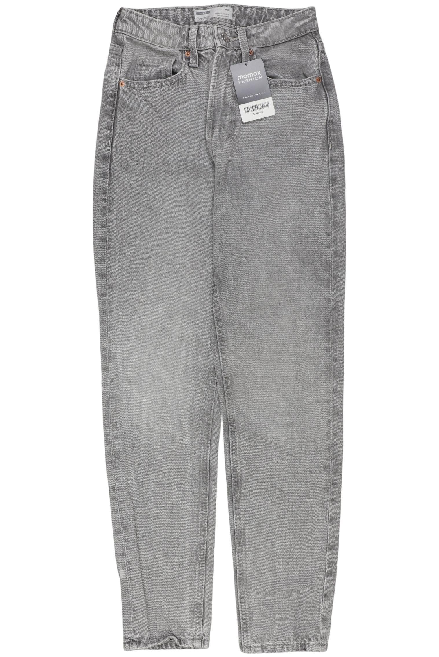 

bershka Damen Jeans, grau, Gr. 32