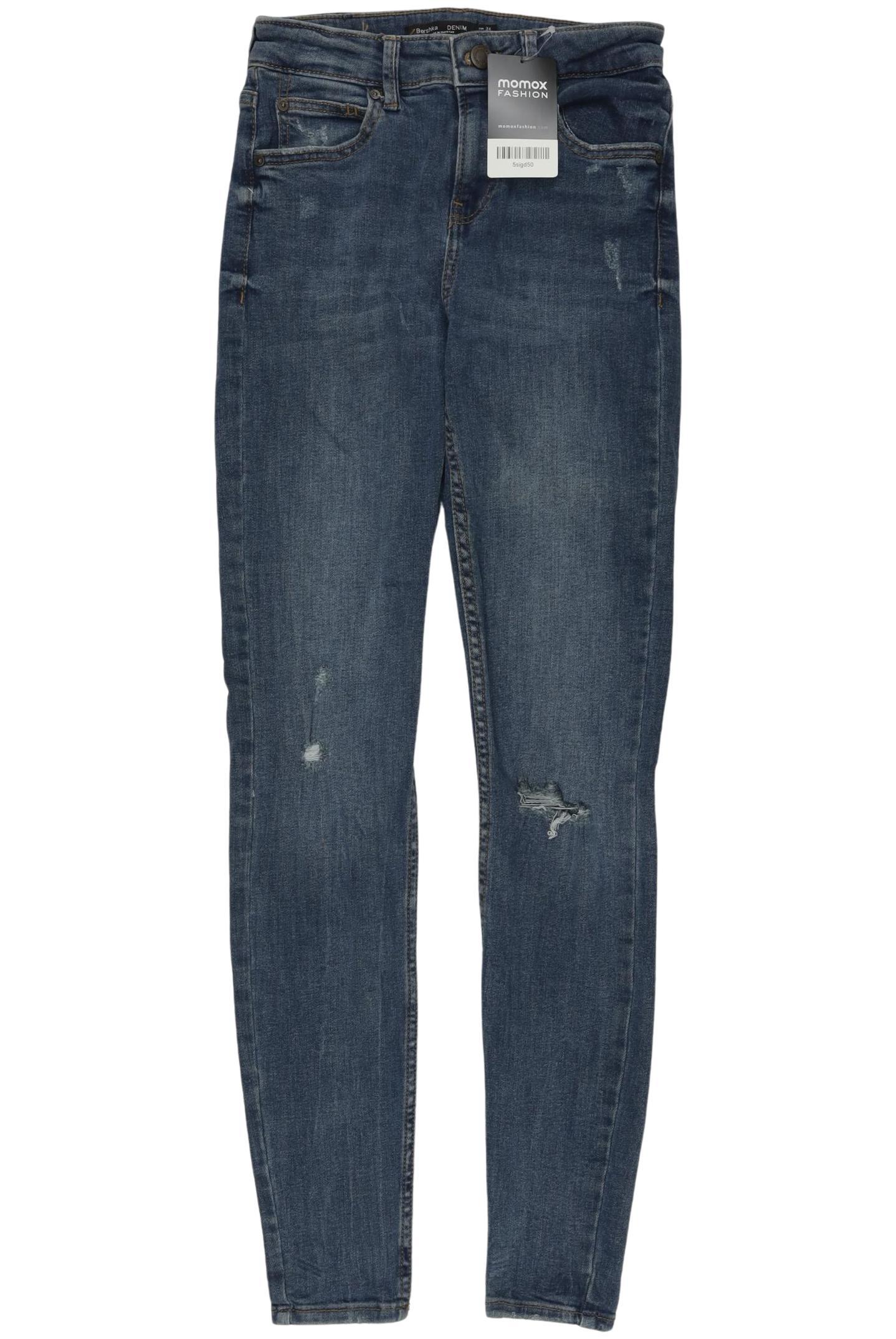 

bershka Damen Jeans, blau, Gr. 34