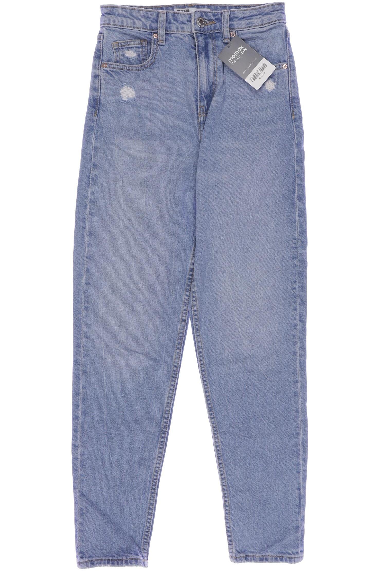 

bershka Damen Jeans, blau, Gr. 32