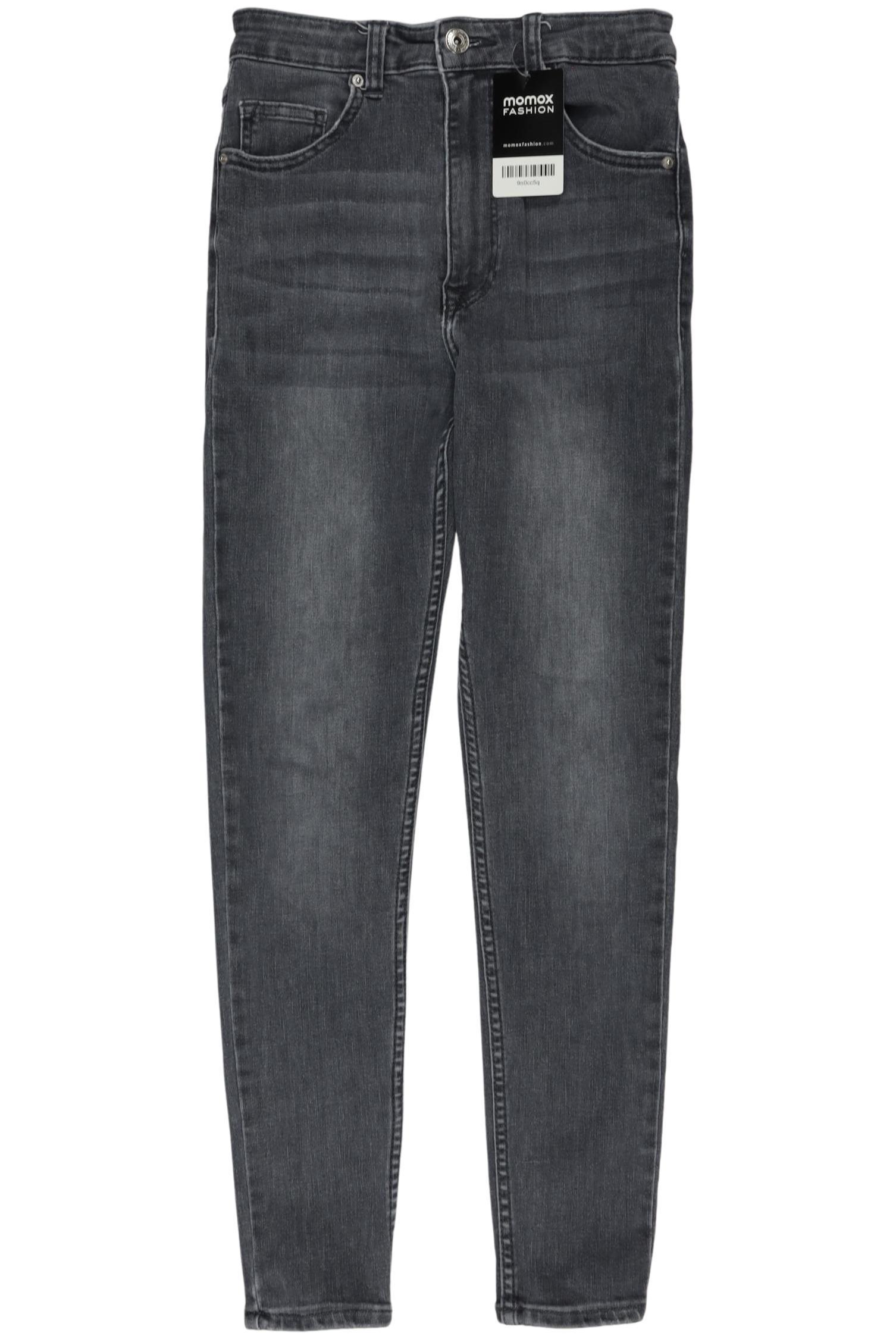 

bershka Damen Jeans, grau, Gr. 36