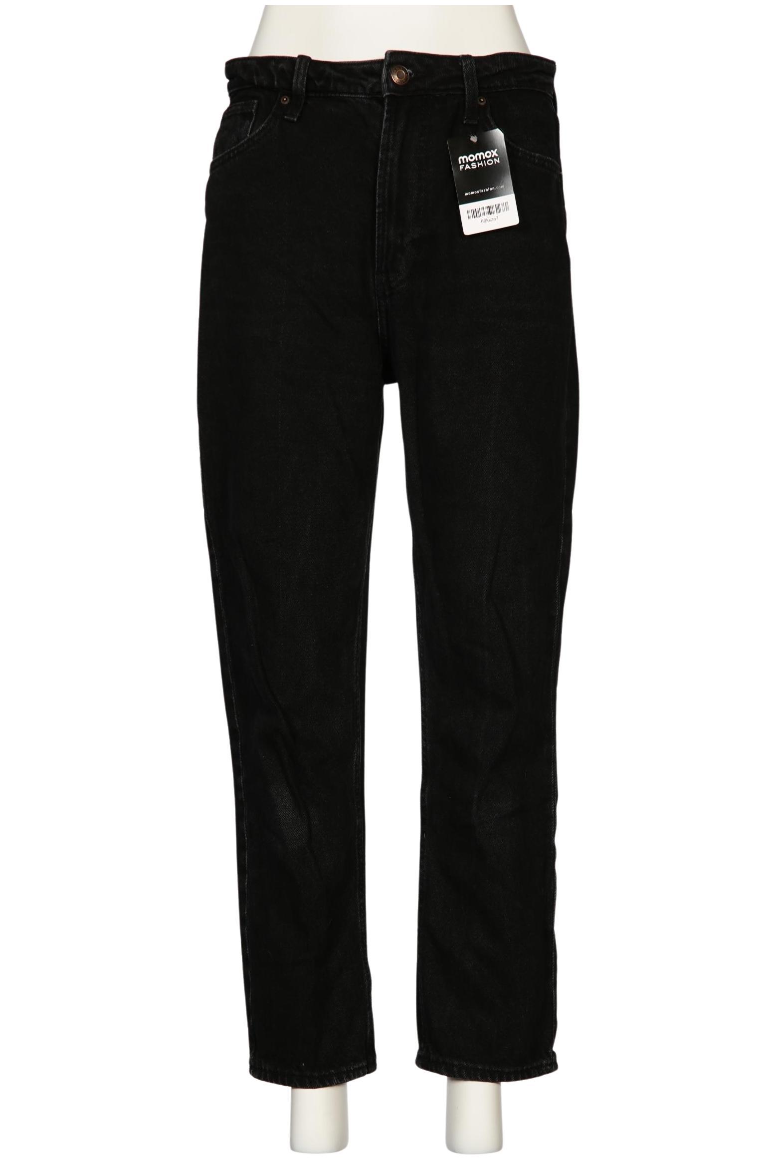 

bershka Damen Jeans, schwarz, Gr. 38