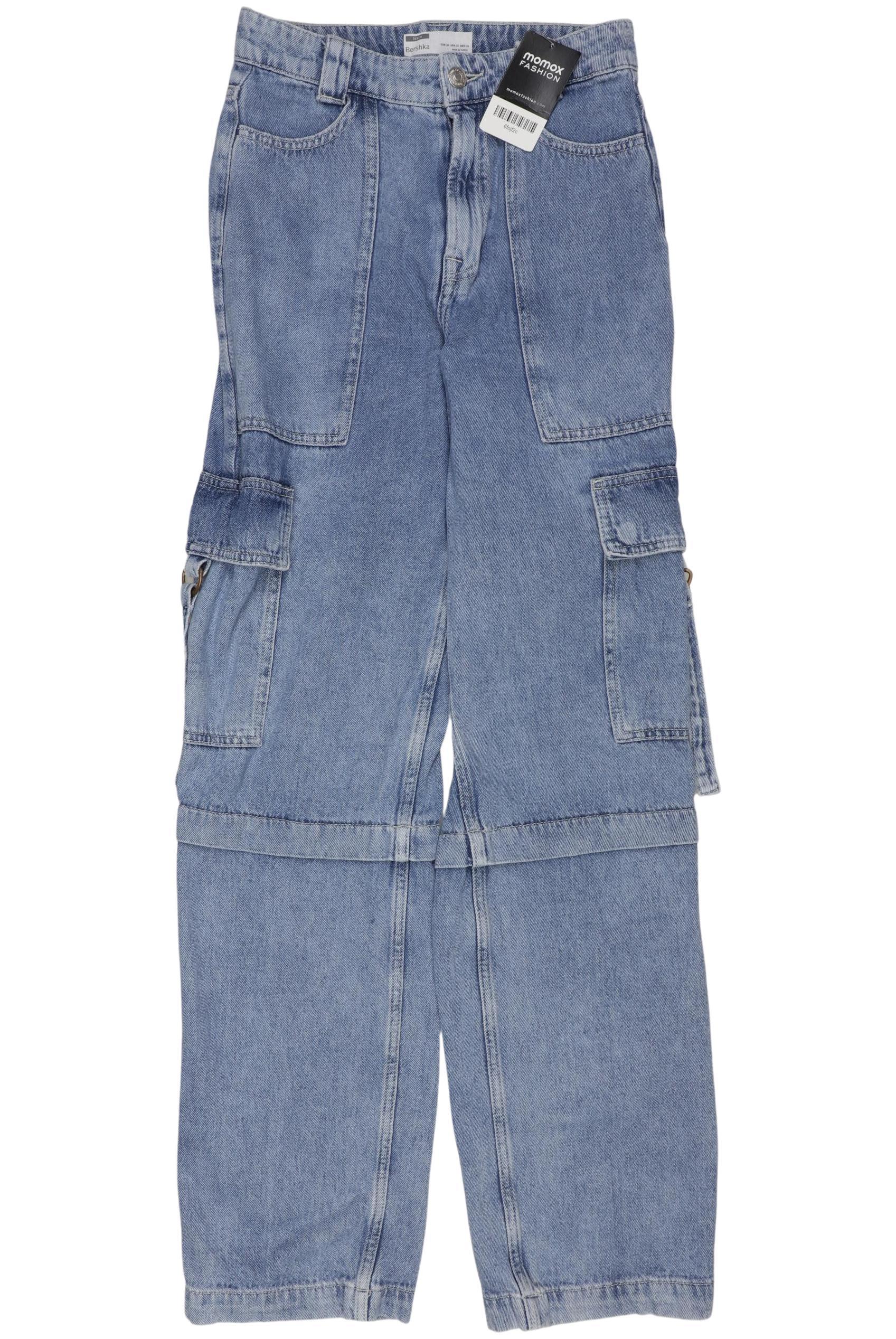 

bershka Damen Jeans, blau, Gr. 34
