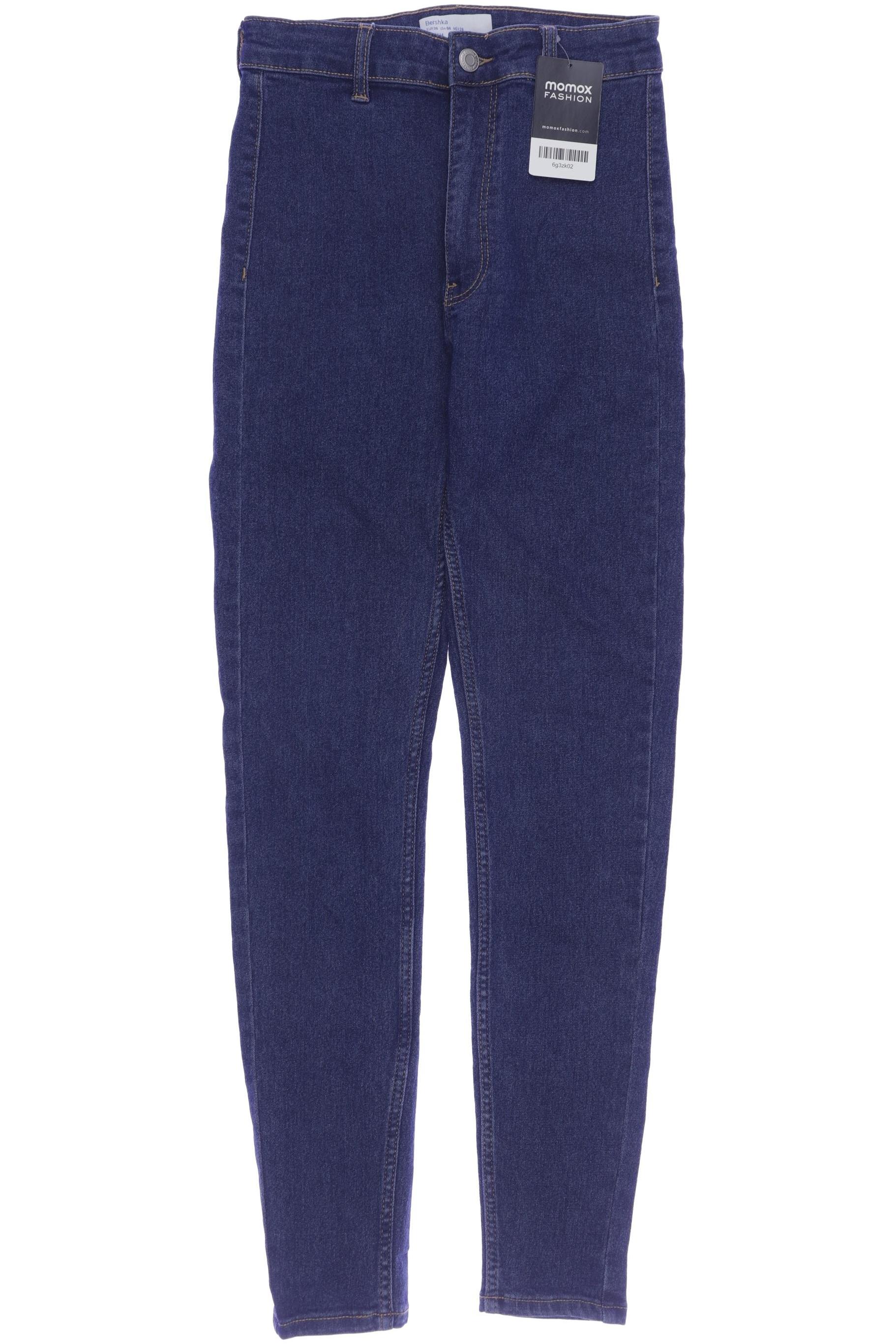 

bershka Damen Jeans, marineblau, Gr. 36