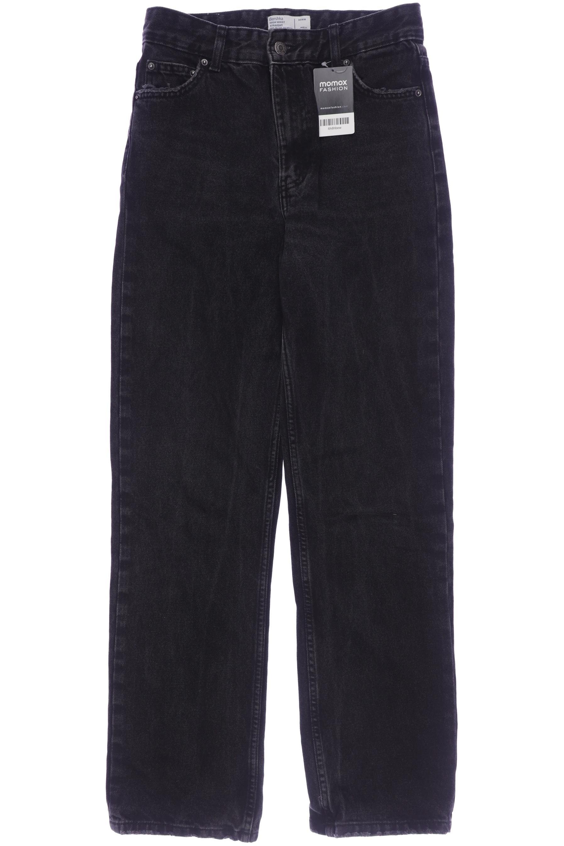 

bershka Damen Jeans, schwarz, Gr. 36