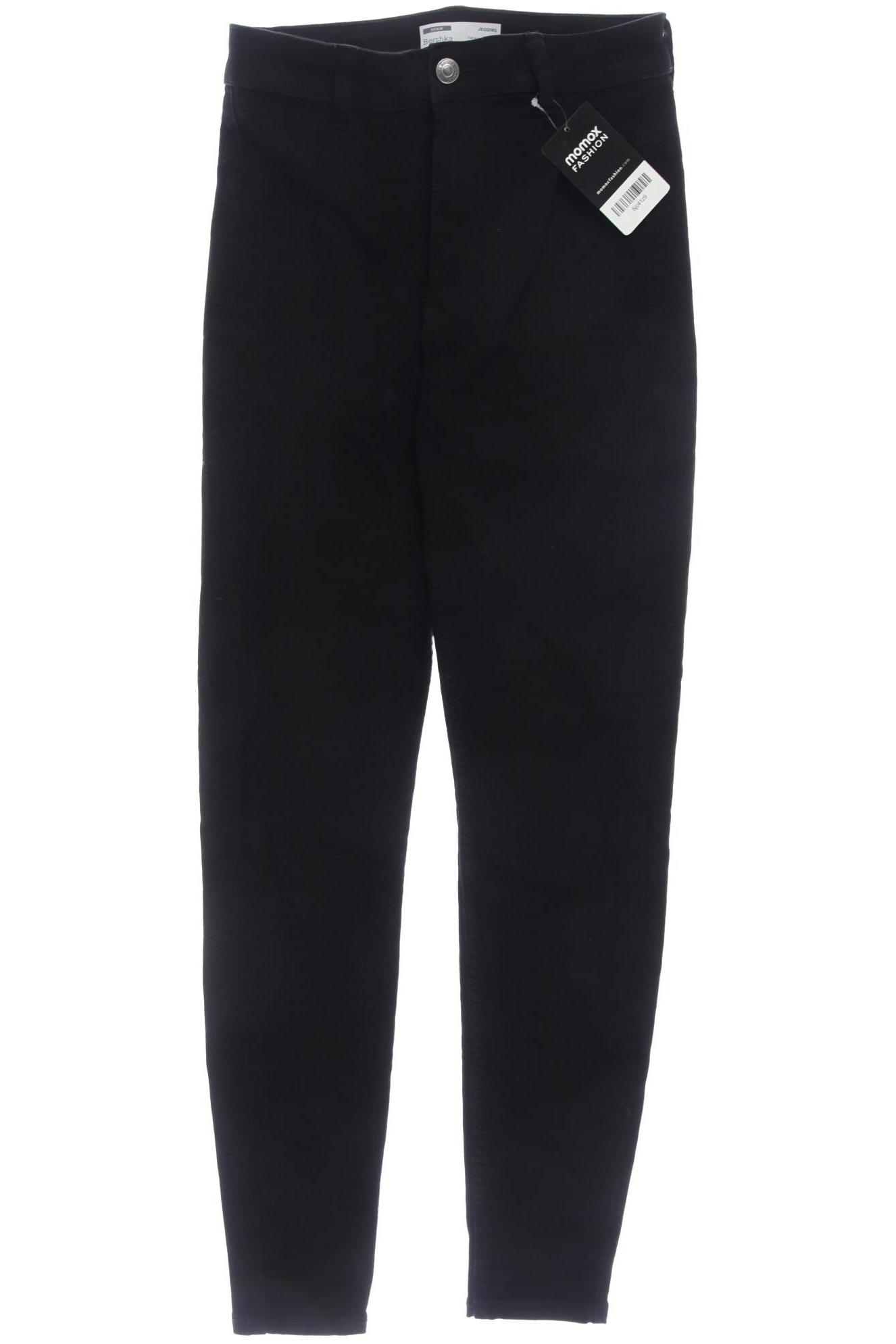 

bershka Damen Jeans, schwarz, Gr. 36