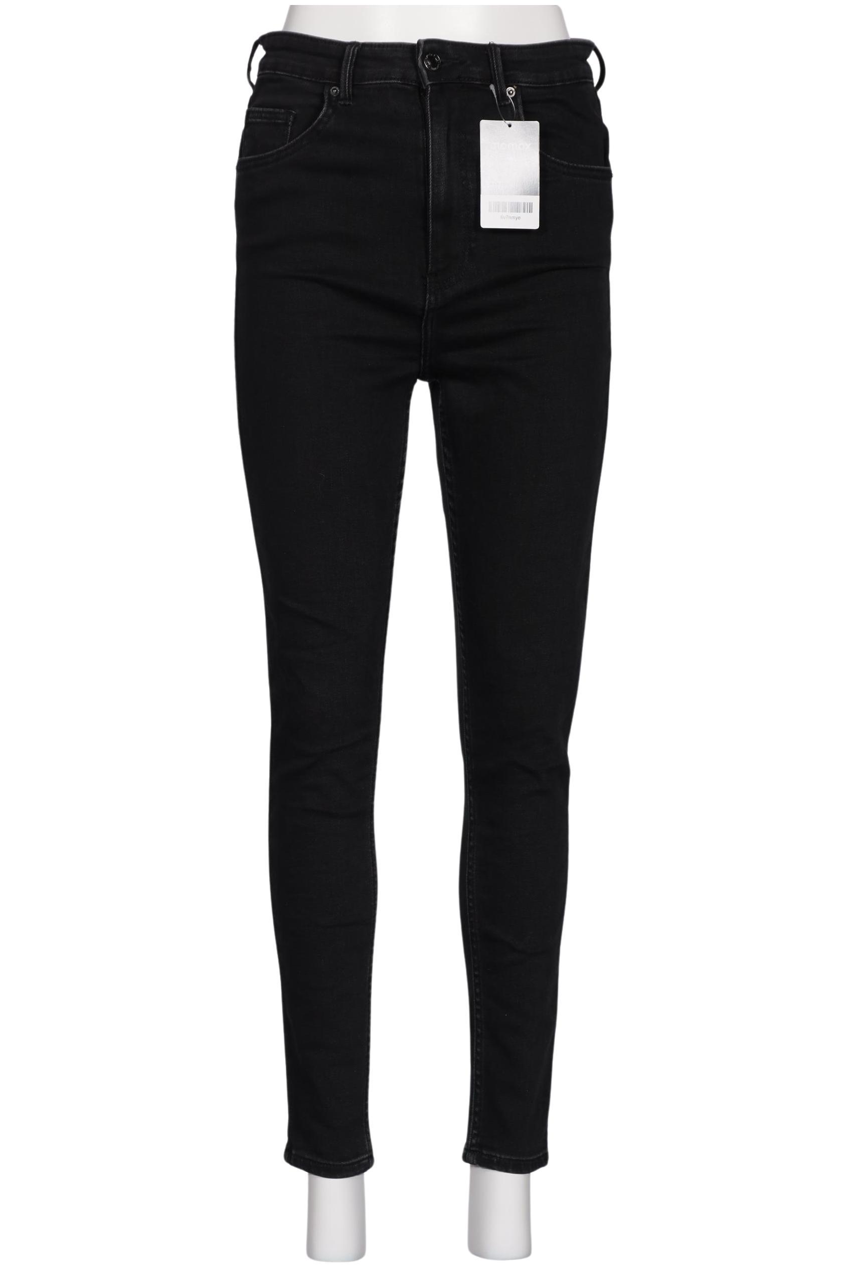

bershka Damen Jeans, schwarz, Gr. 38