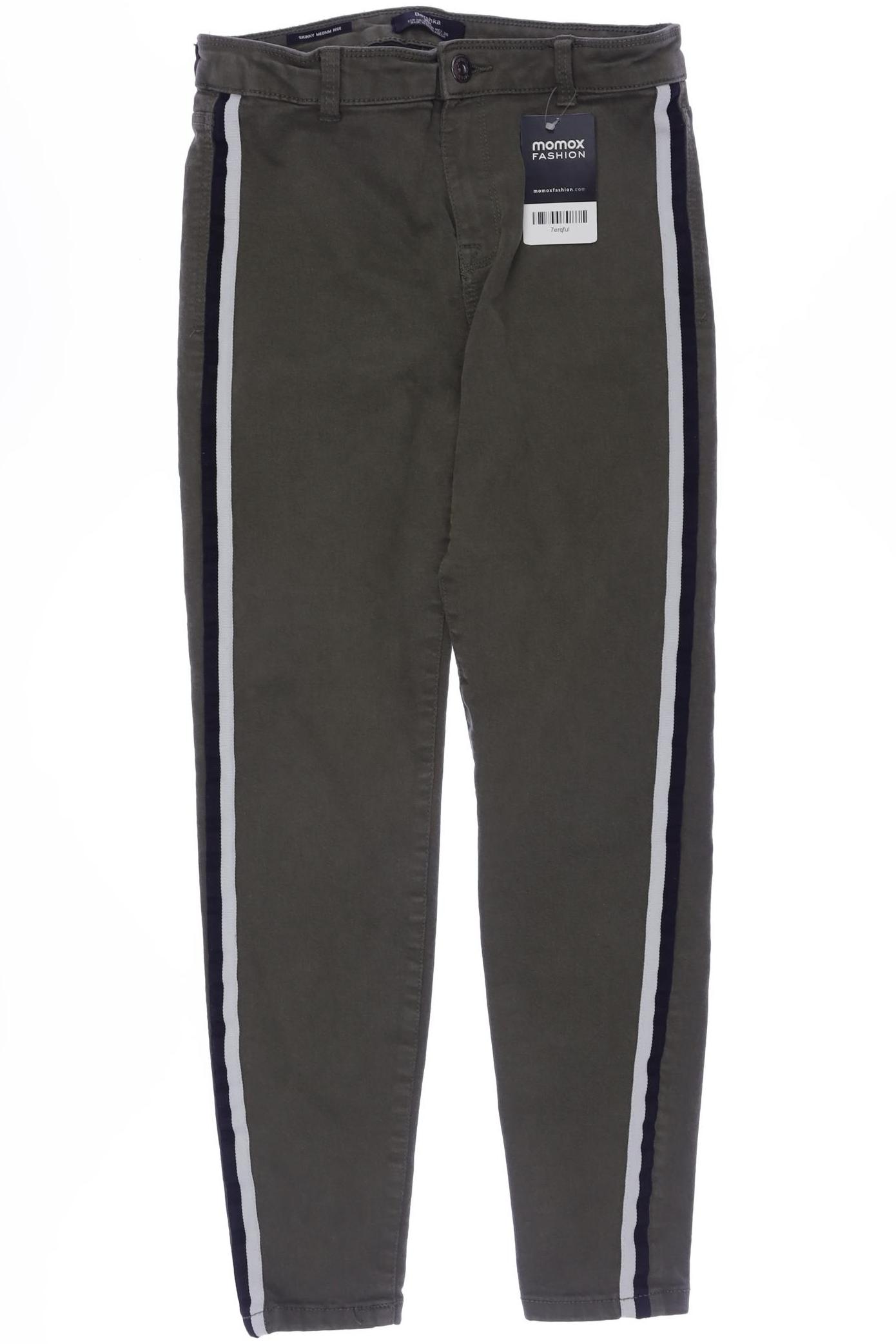 

bershka Damen Jeans, grün, Gr. 38