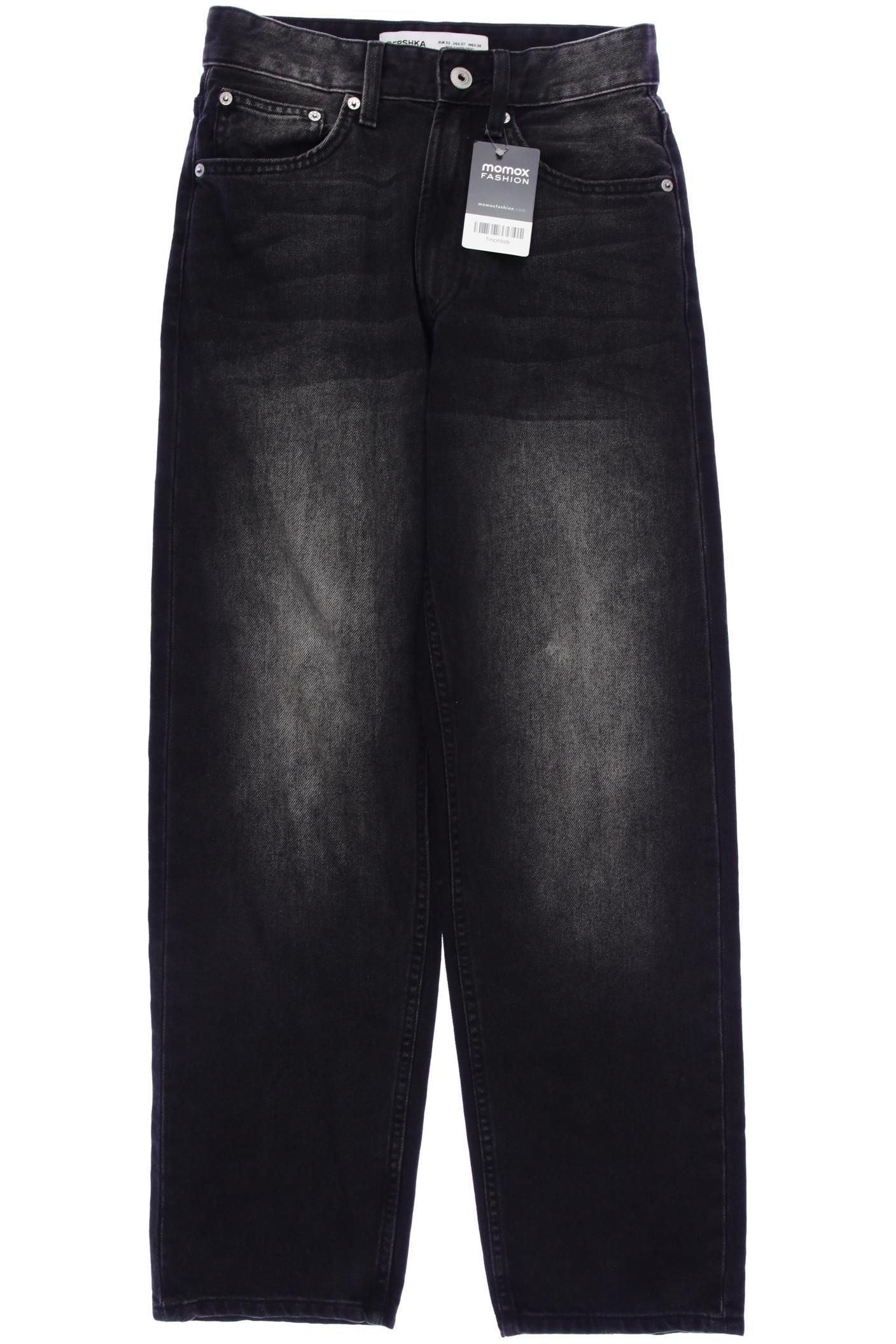 

bershka Damen Jeans, schwarz, Gr. 32