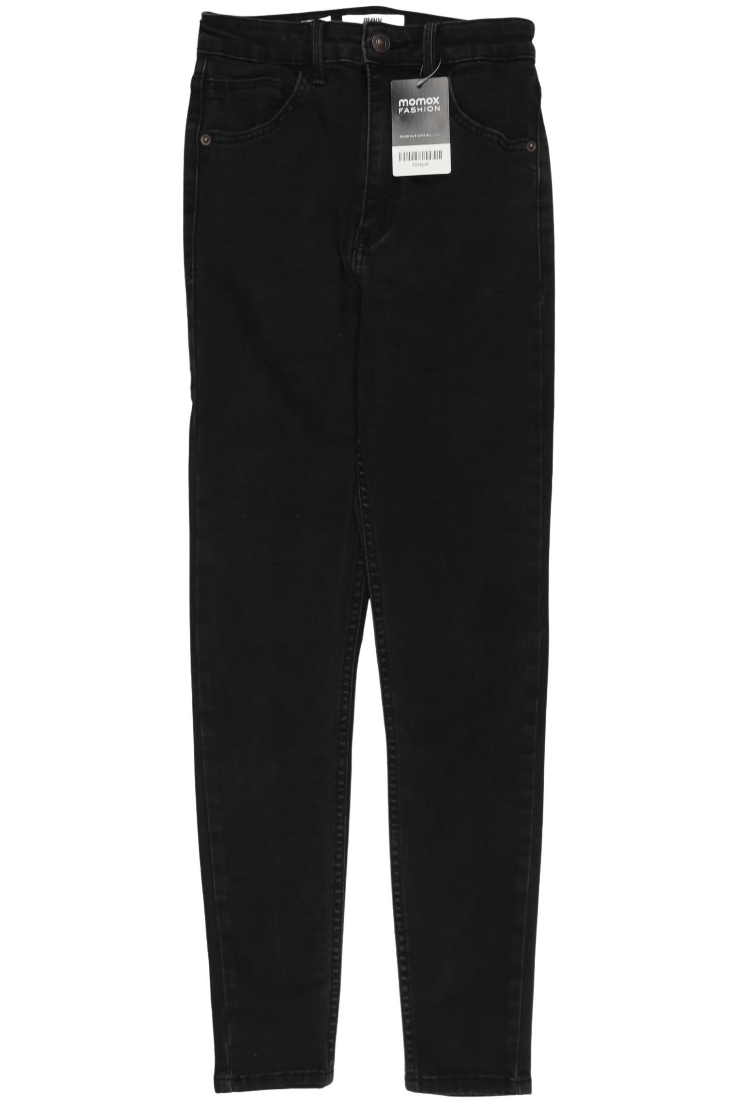 

bershka Damen Jeans, schwarz, Gr. 36