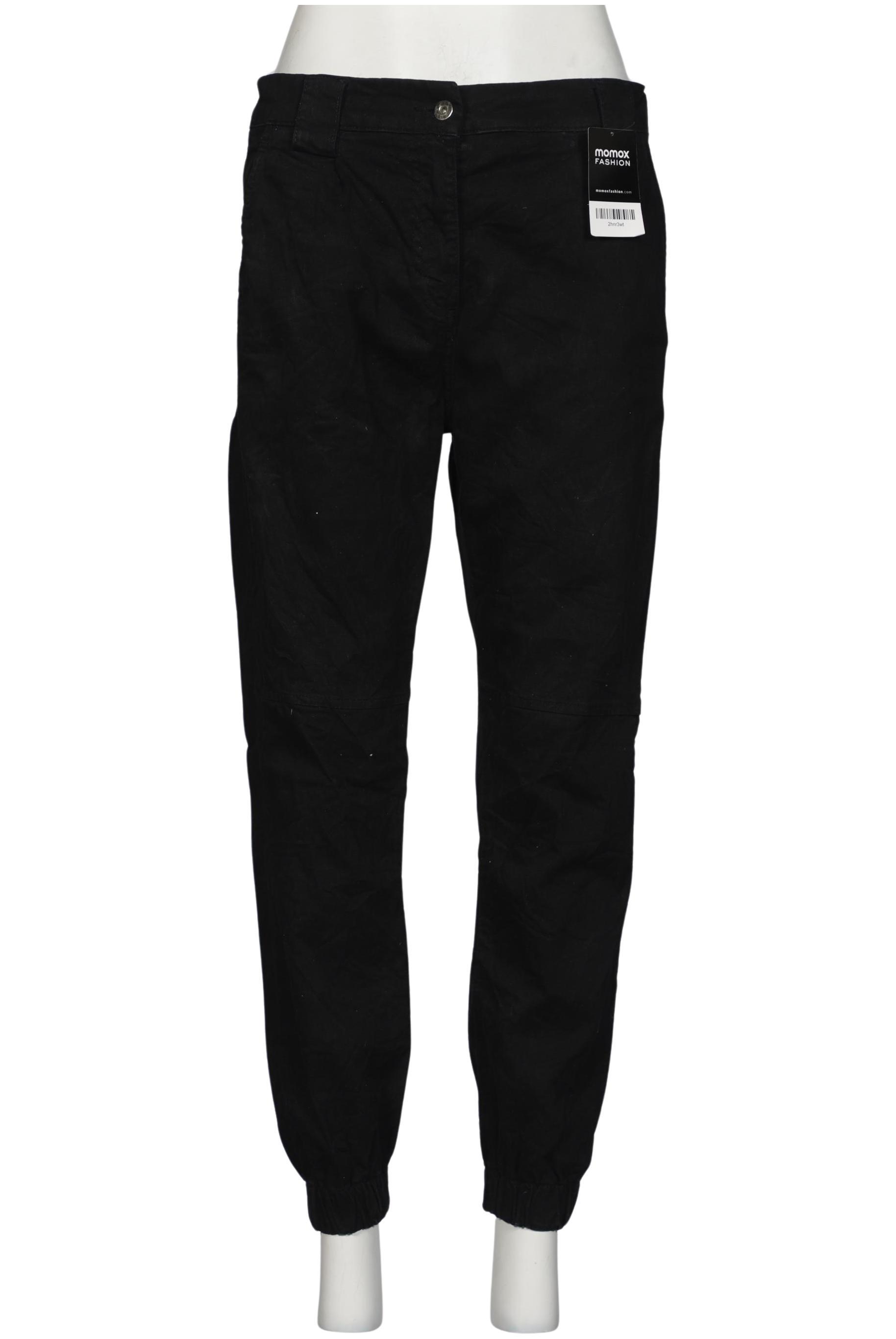 

bershka Damen Jeans, schwarz, Gr. 38