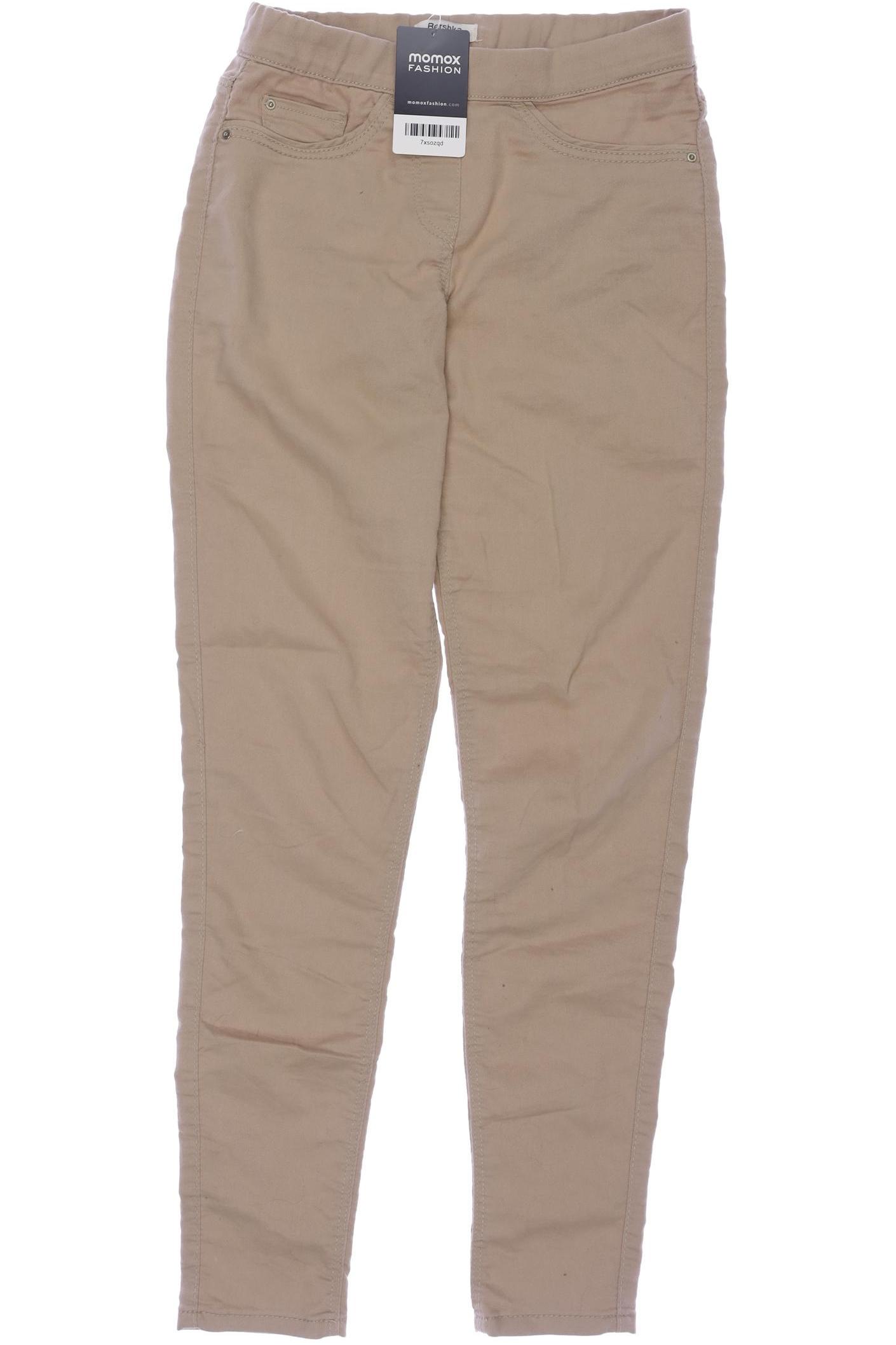 

bershka Damen Jeans, beige, Gr. 0