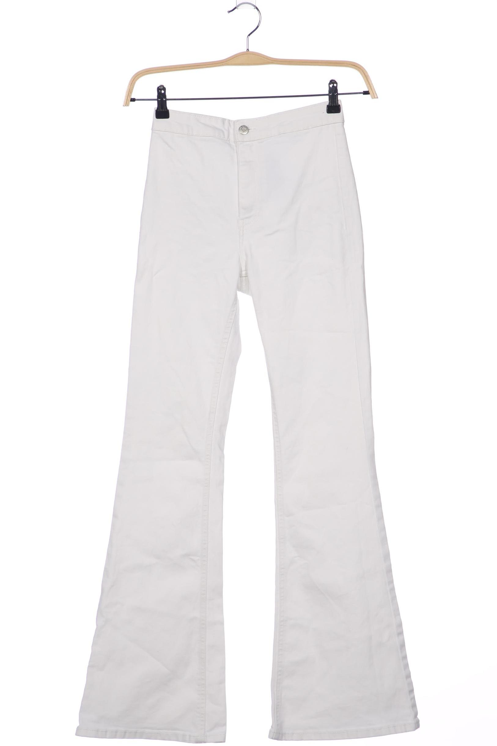 

bershka Damen Jeans, weiß, Gr. 36