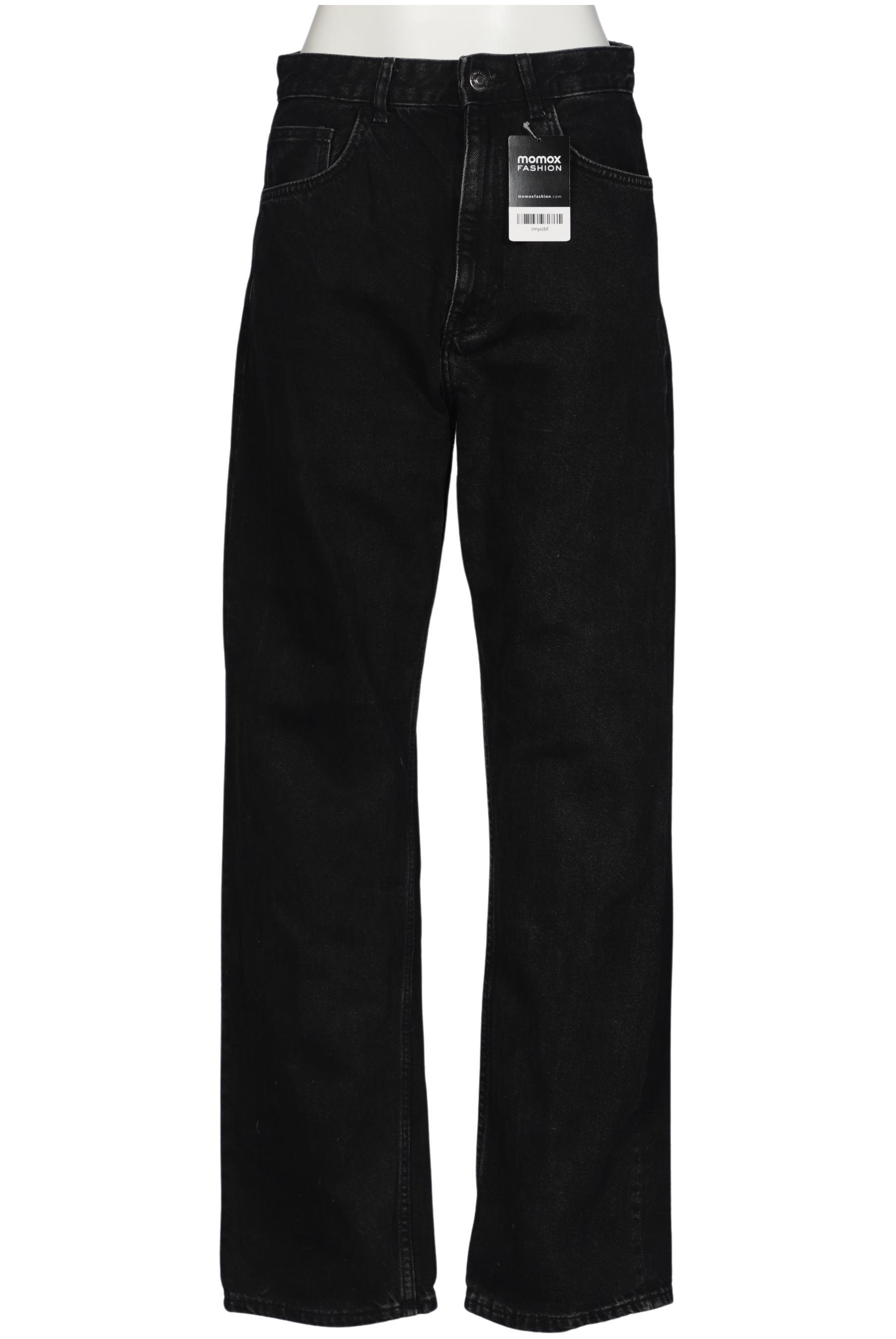 

bershka Damen Jeans, schwarz, Gr. 36