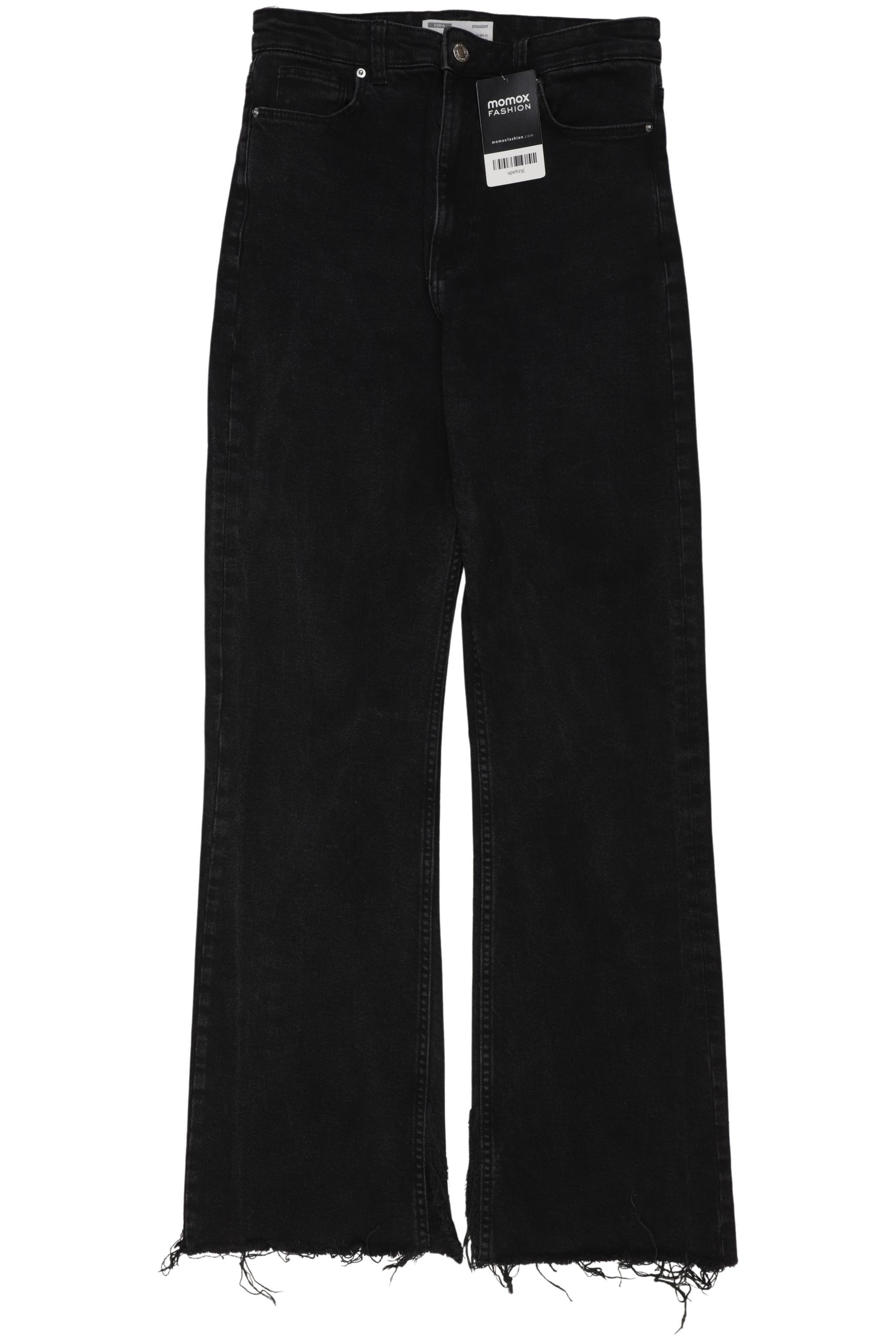 

bershka Damen Jeans, schwarz, Gr. 36