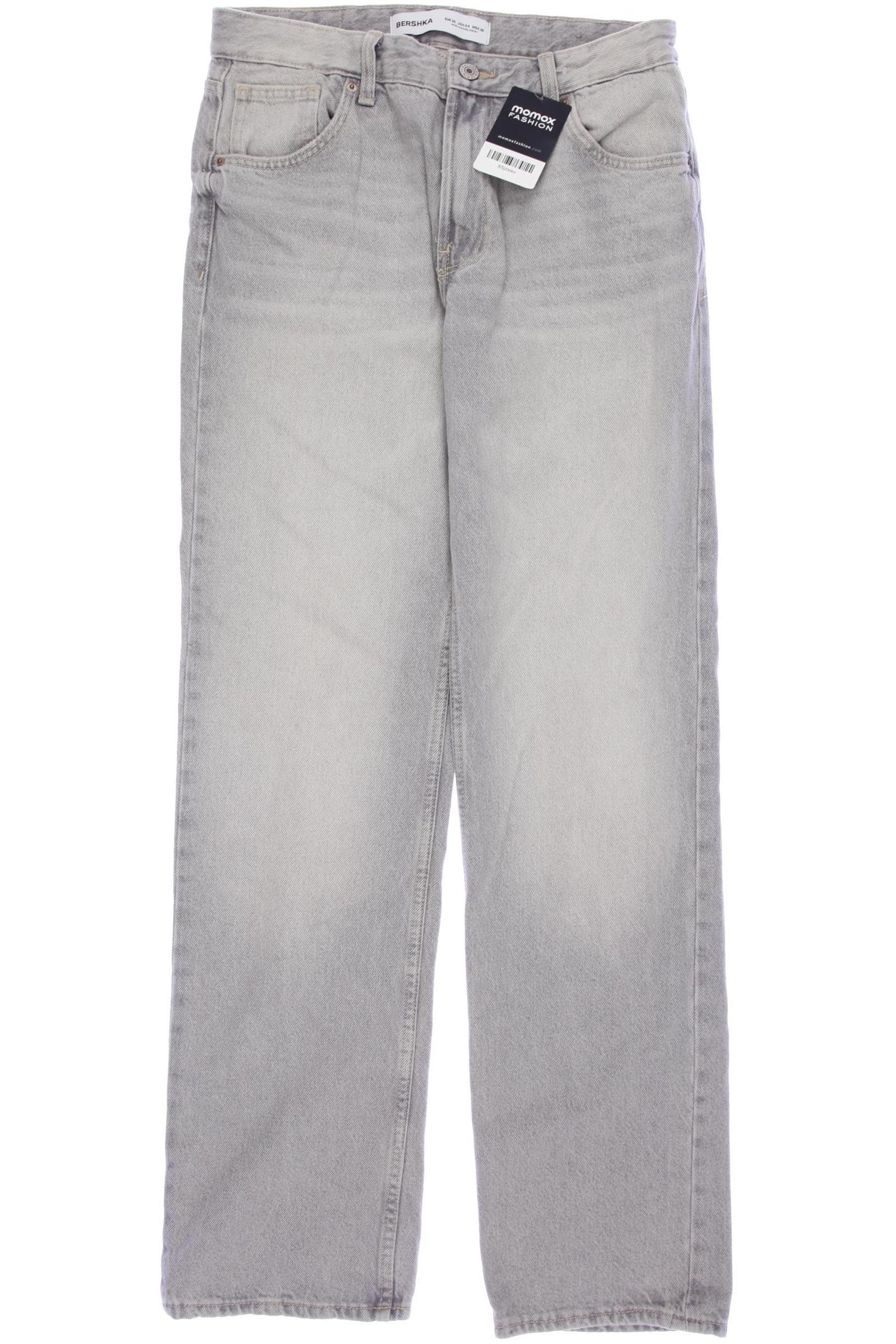 

bershka Damen Jeans, grau, Gr. 36