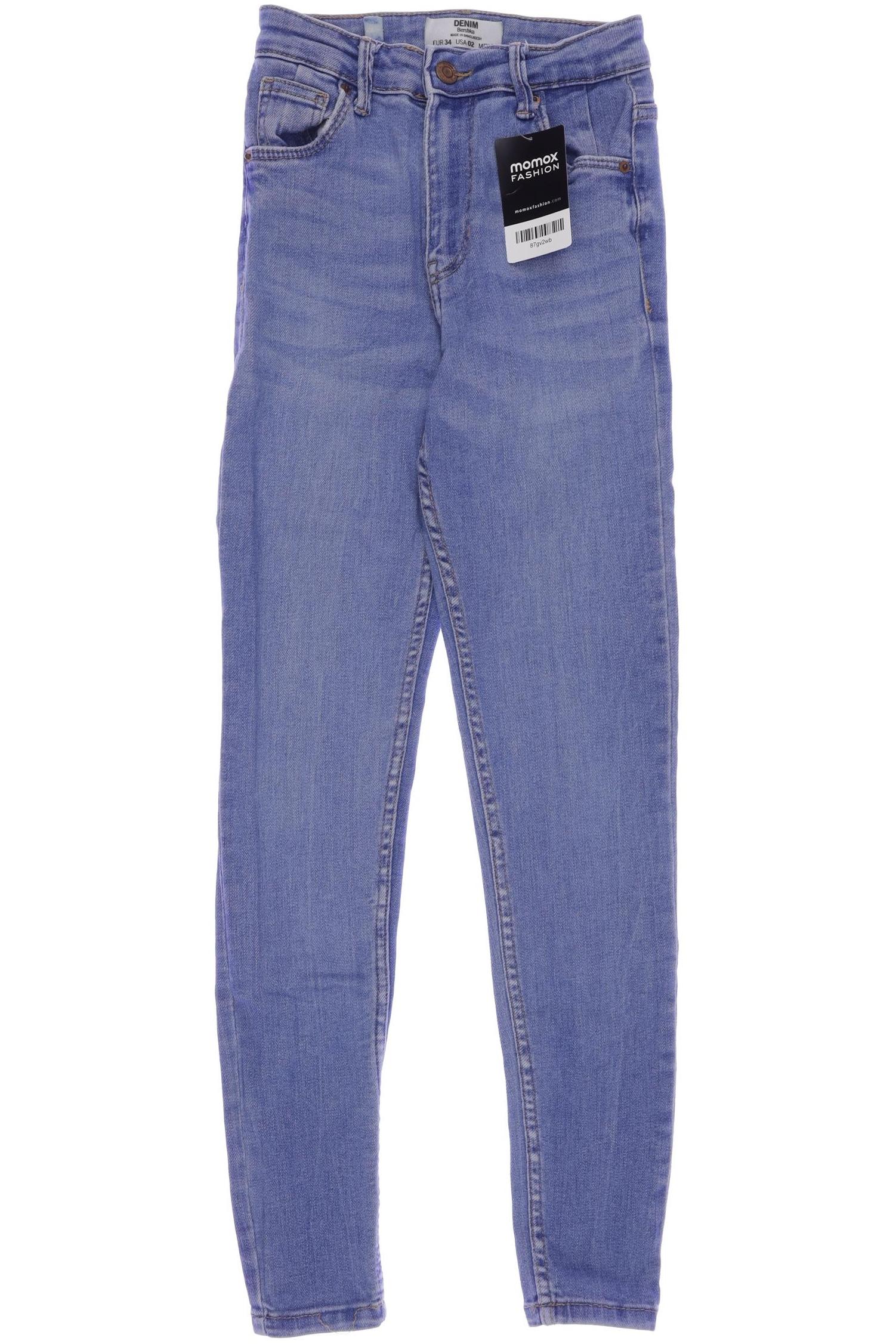 

bershka Damen Jeans, blau, Gr. 34