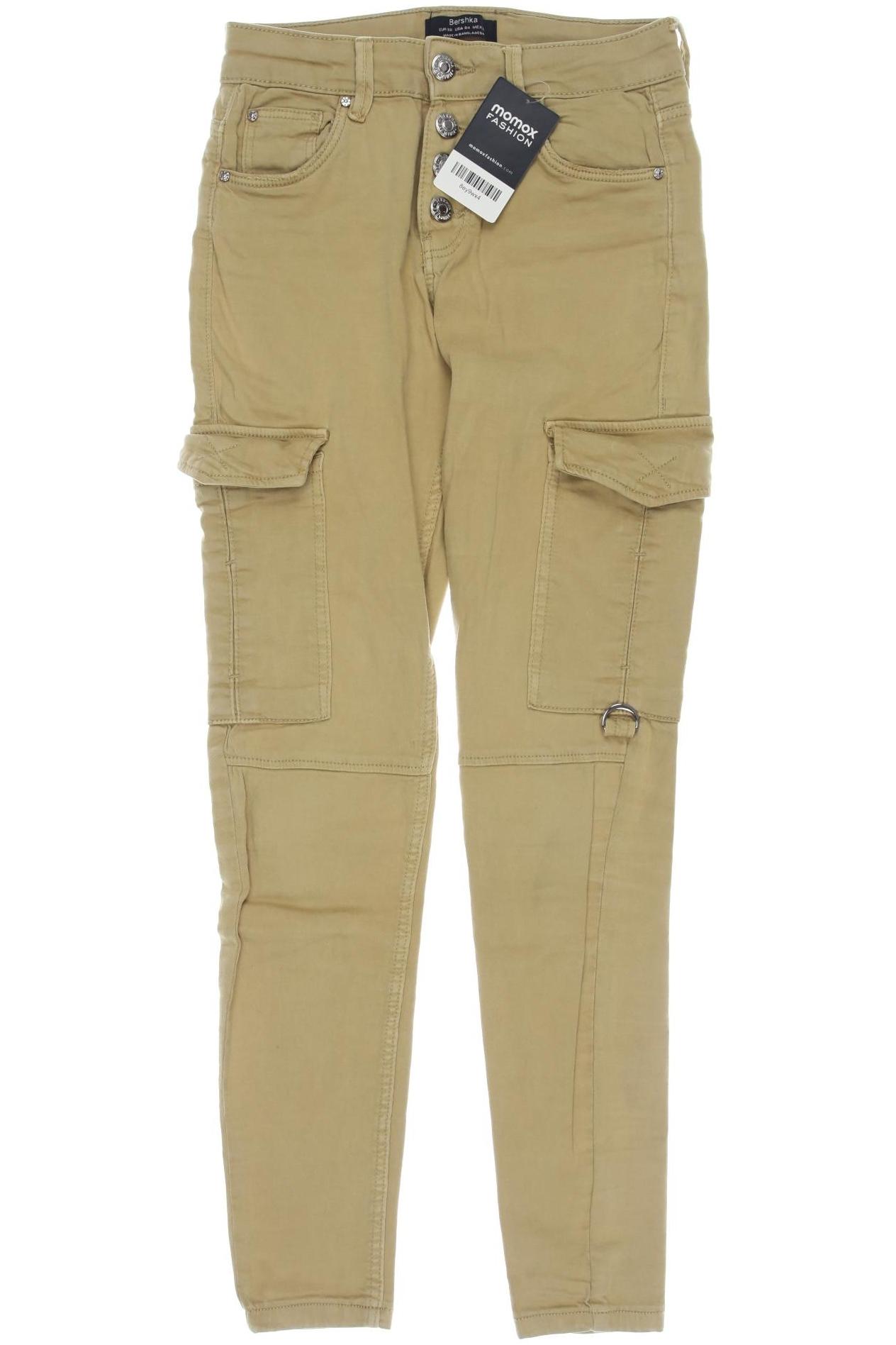 

bershka Damen Jeans, beige, Gr. 36