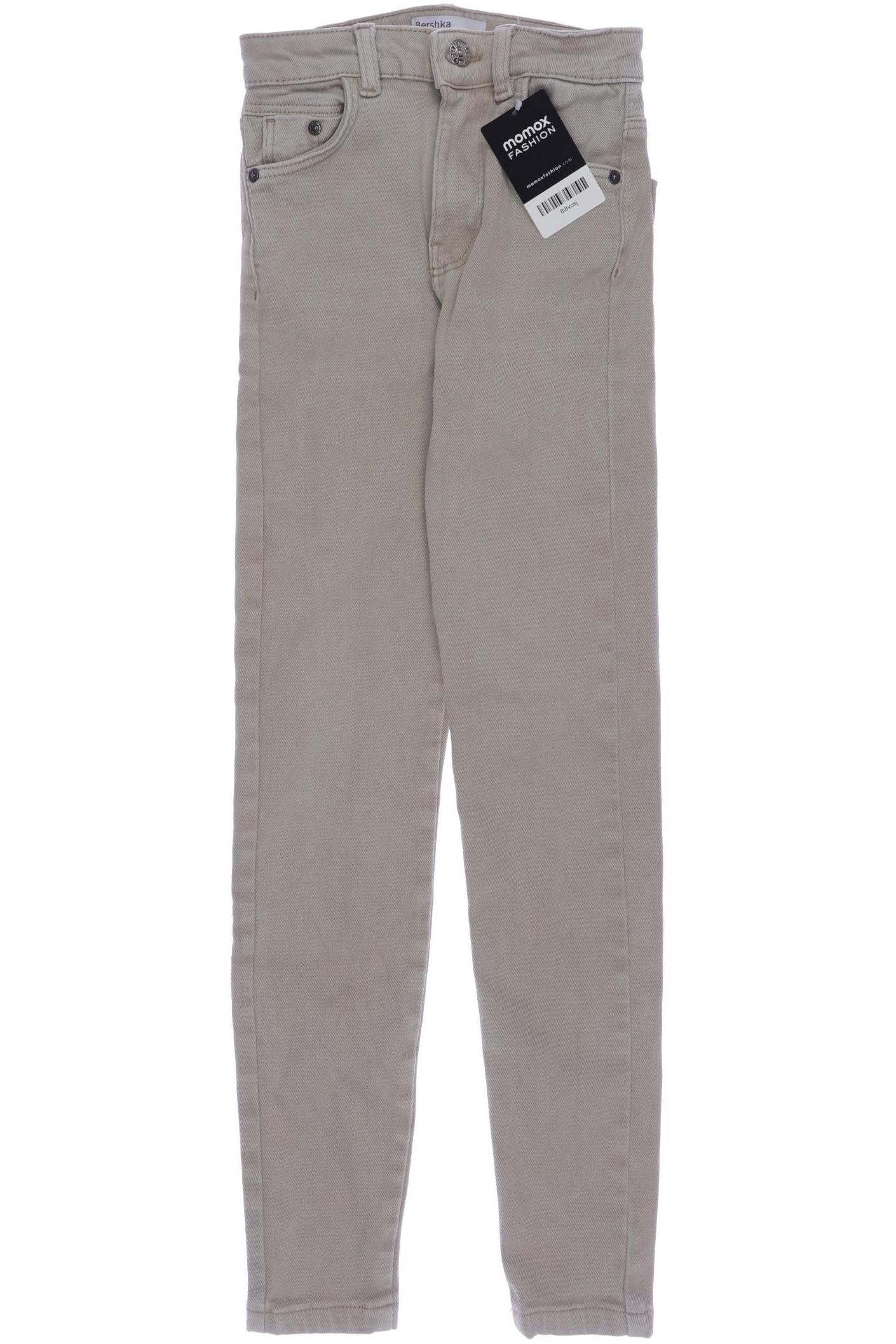 

bershka Damen Jeans, beige, Gr. 32