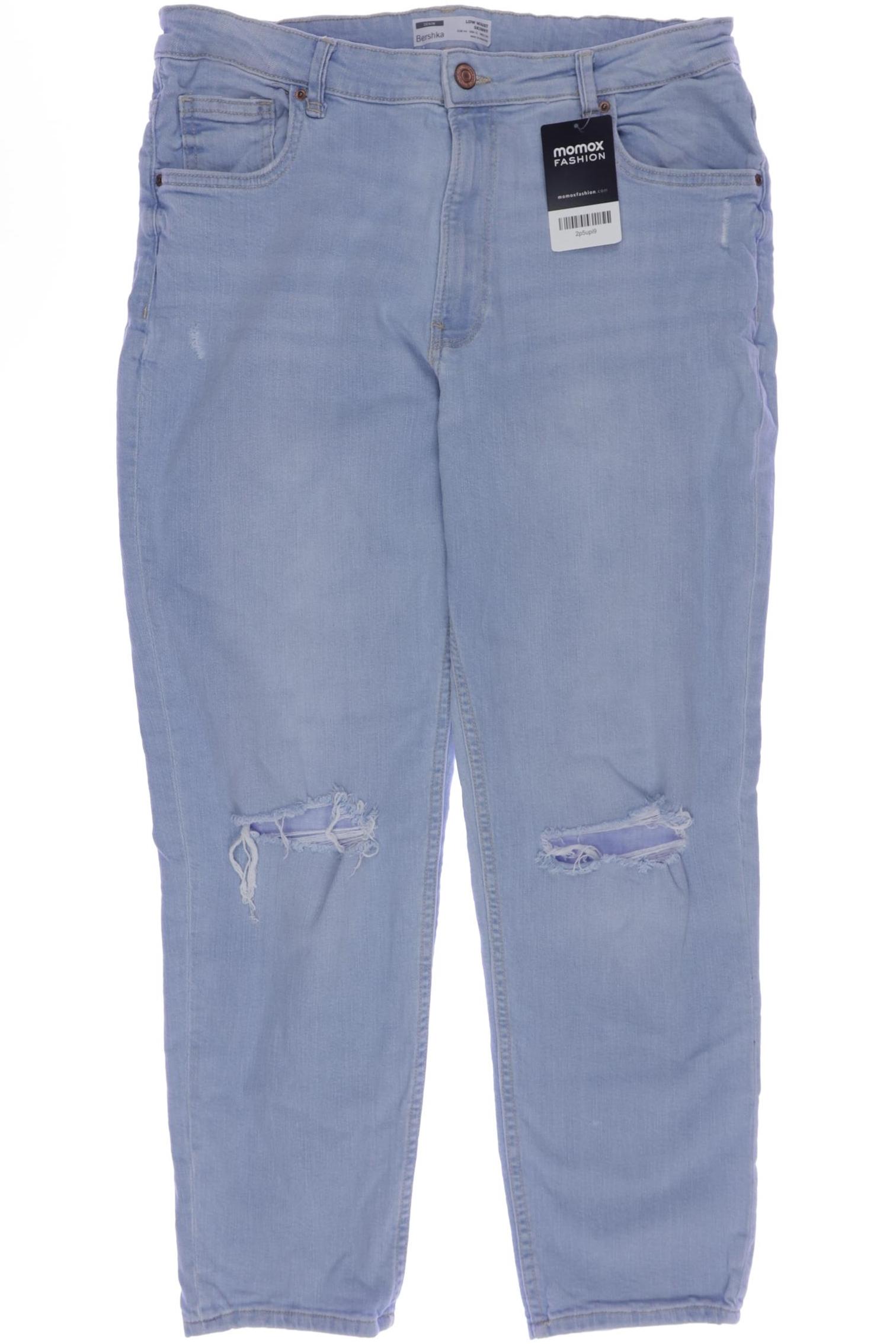 

bershka Damen Jeans, hellblau, Gr. 44