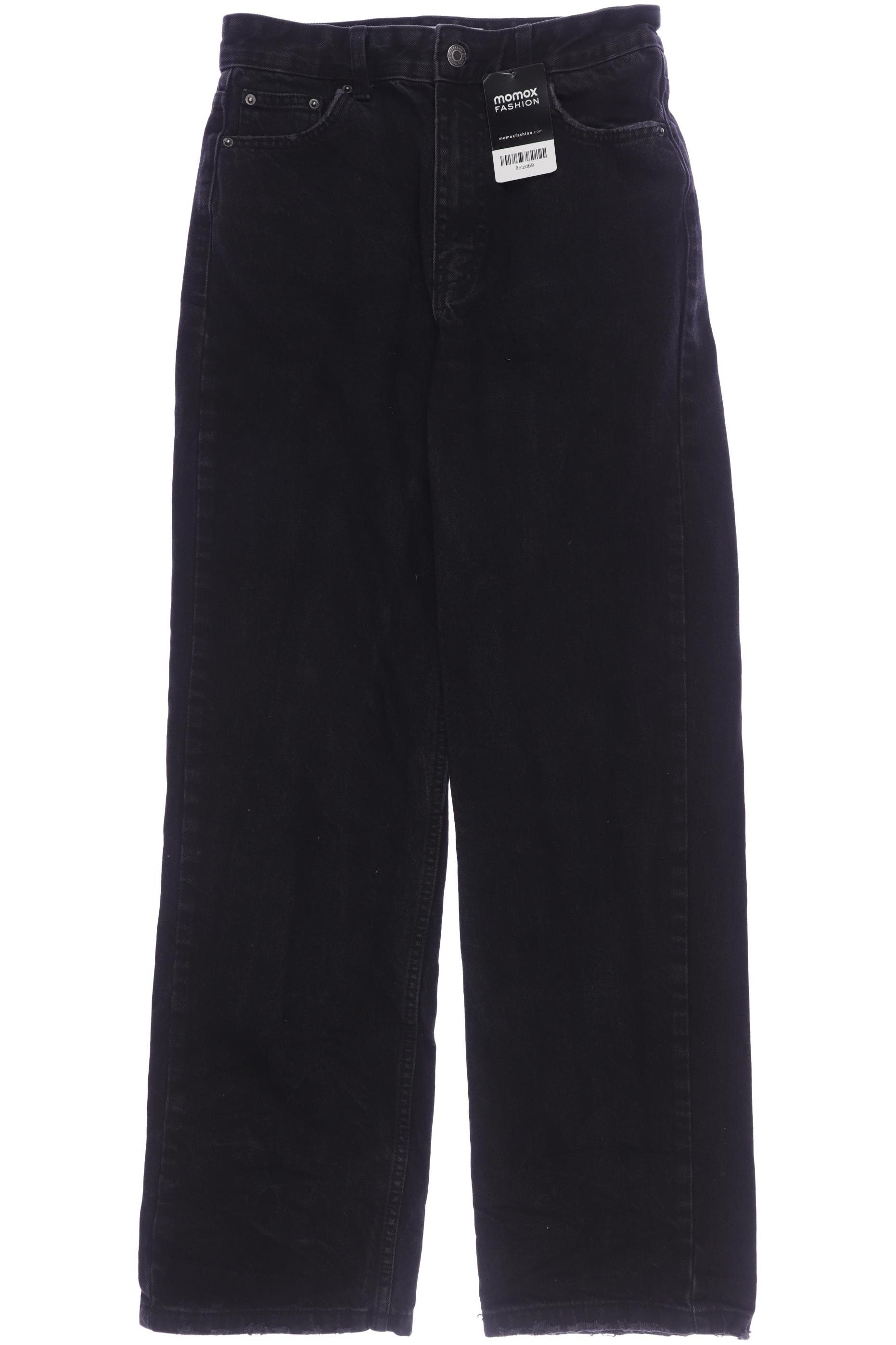 

bershka Damen Jeans, schwarz, Gr. 38