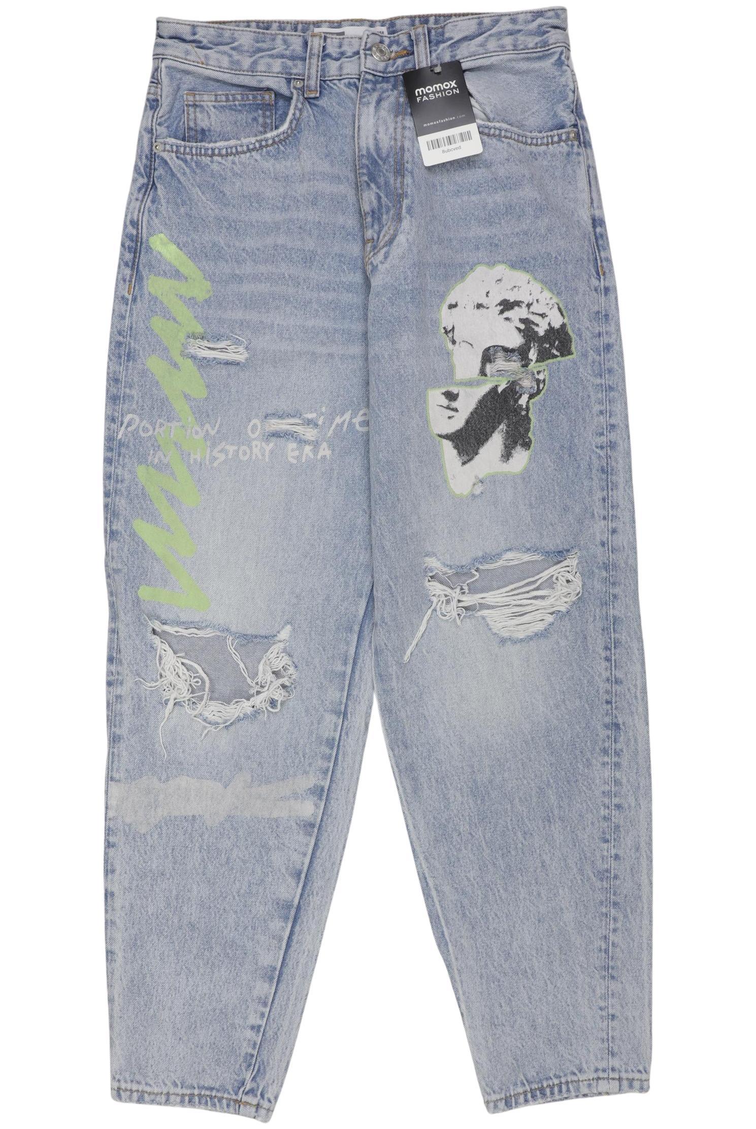 

bershka Damen Jeans, hellblau, Gr. 34