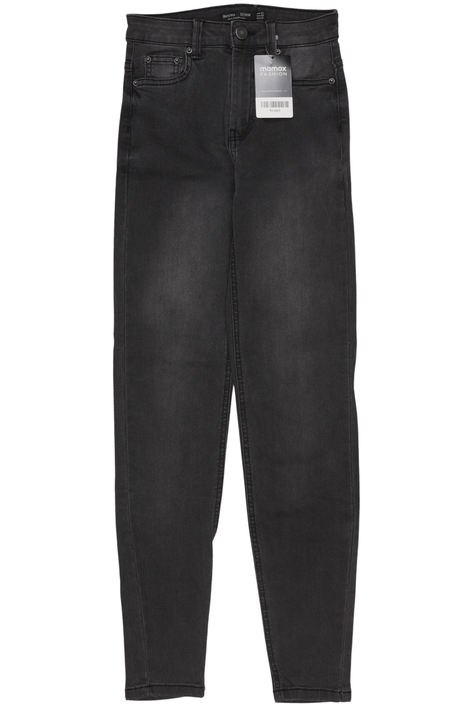 

bershka Damen Jeans, grau, Gr. 32