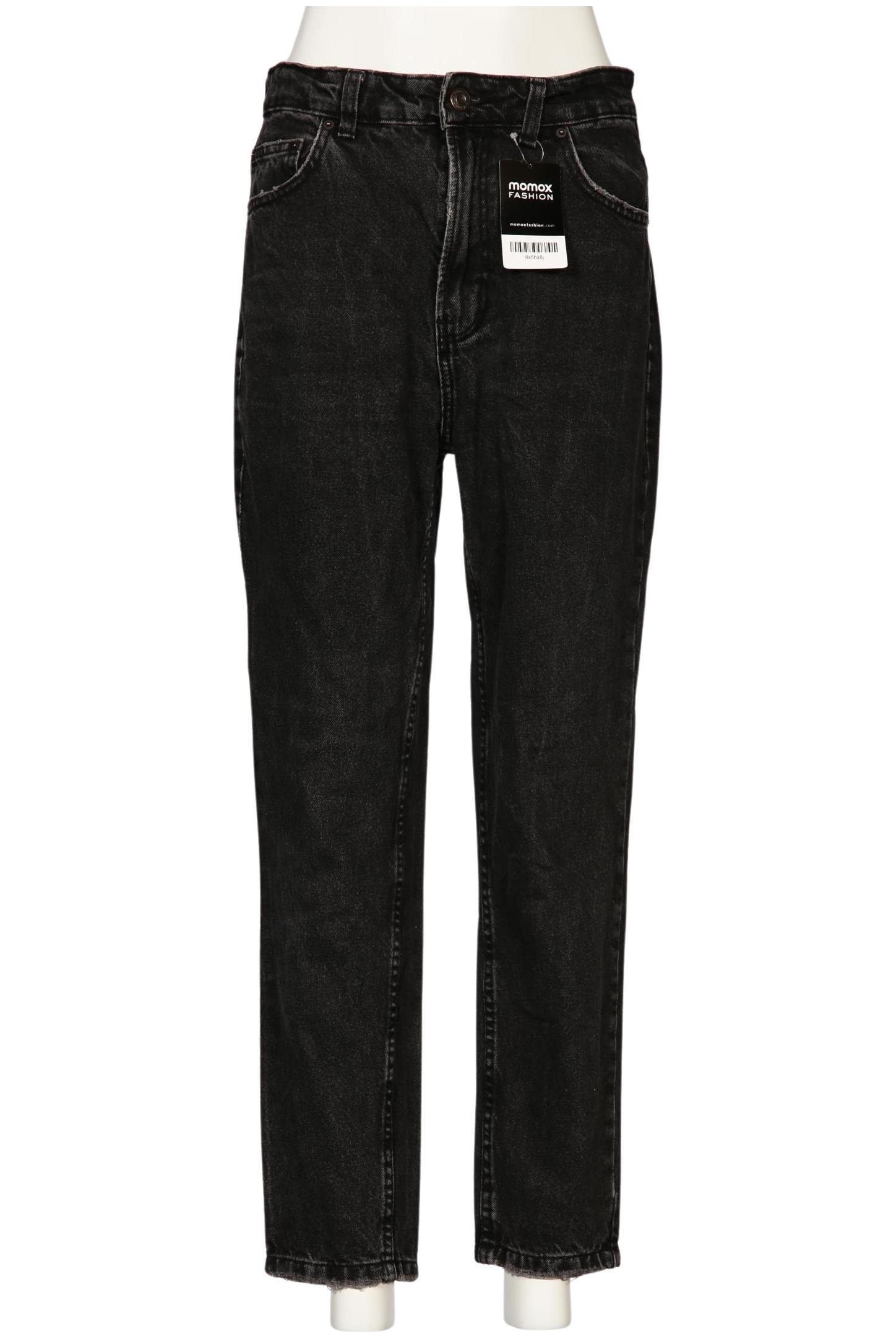 

bershka Damen Jeans, schwarz, Gr. 38
