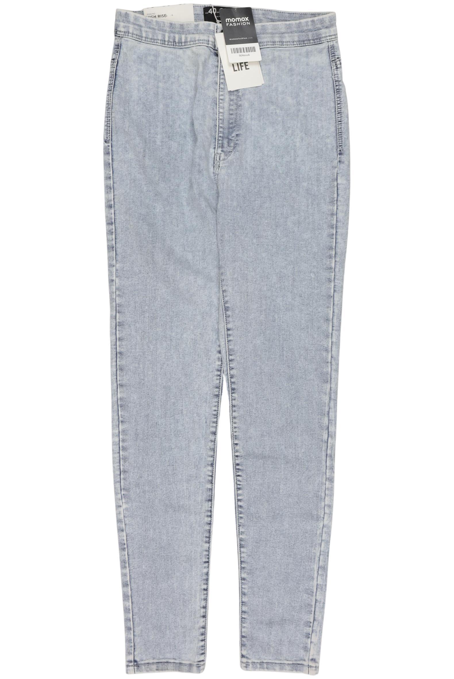 

bershka Damen Jeans, hellblau, Gr. 40