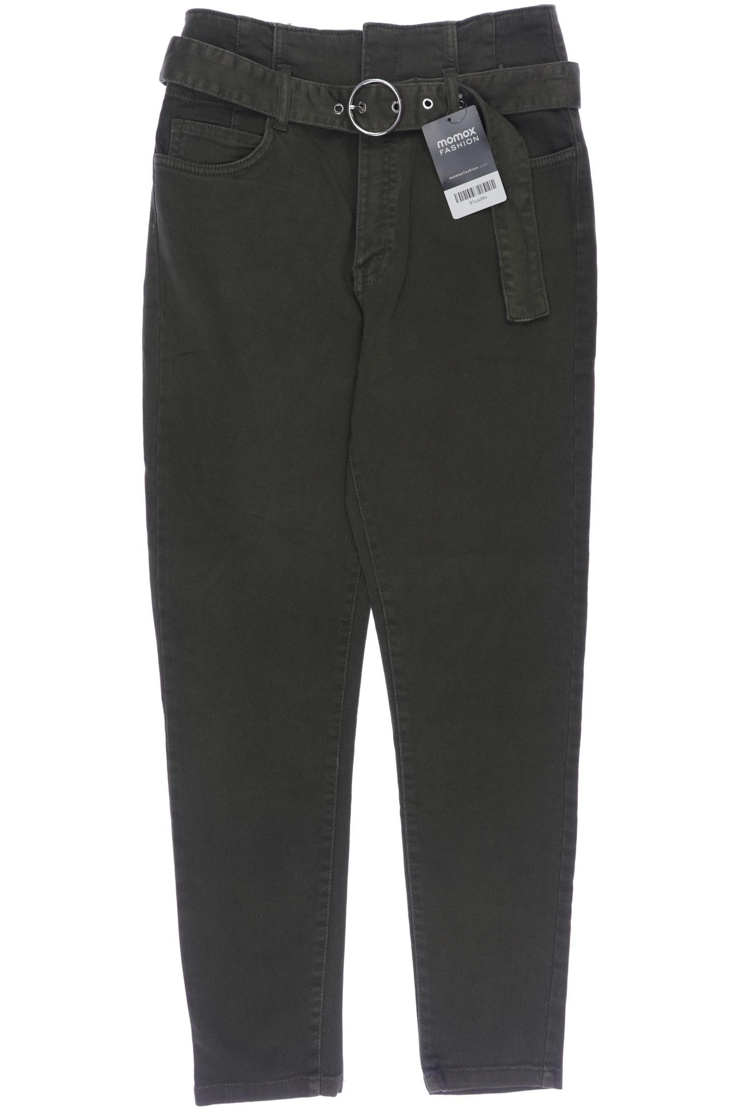

bershka Damen Jeans, grün, Gr. 38