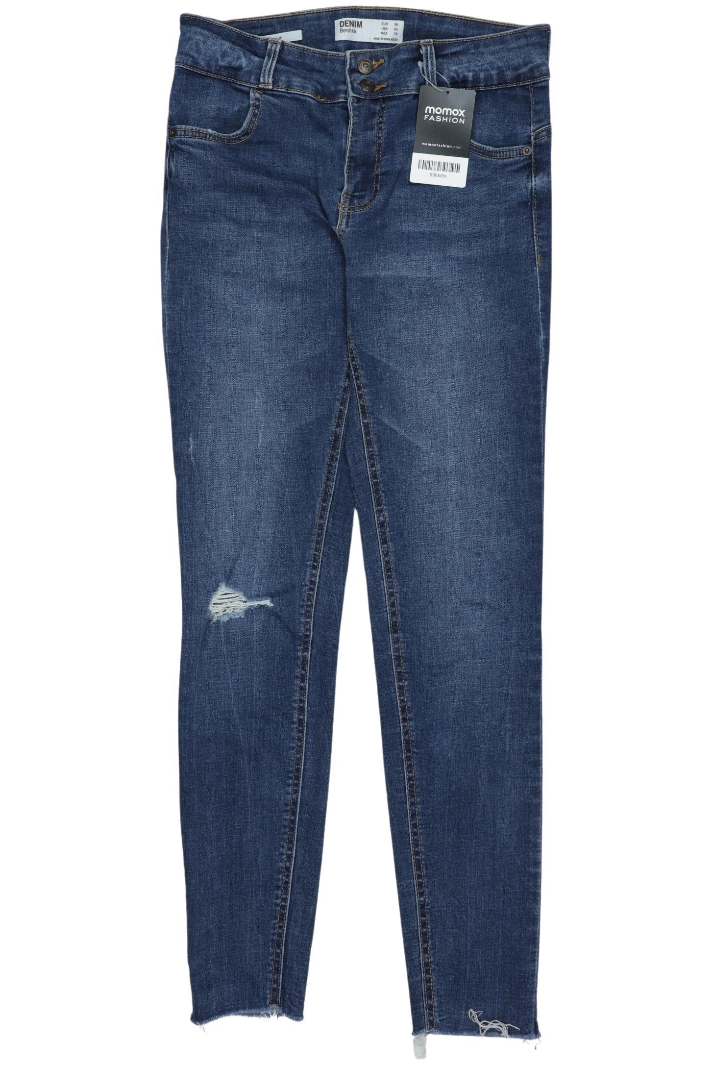 

bershka Damen Jeans, blau, Gr. 36