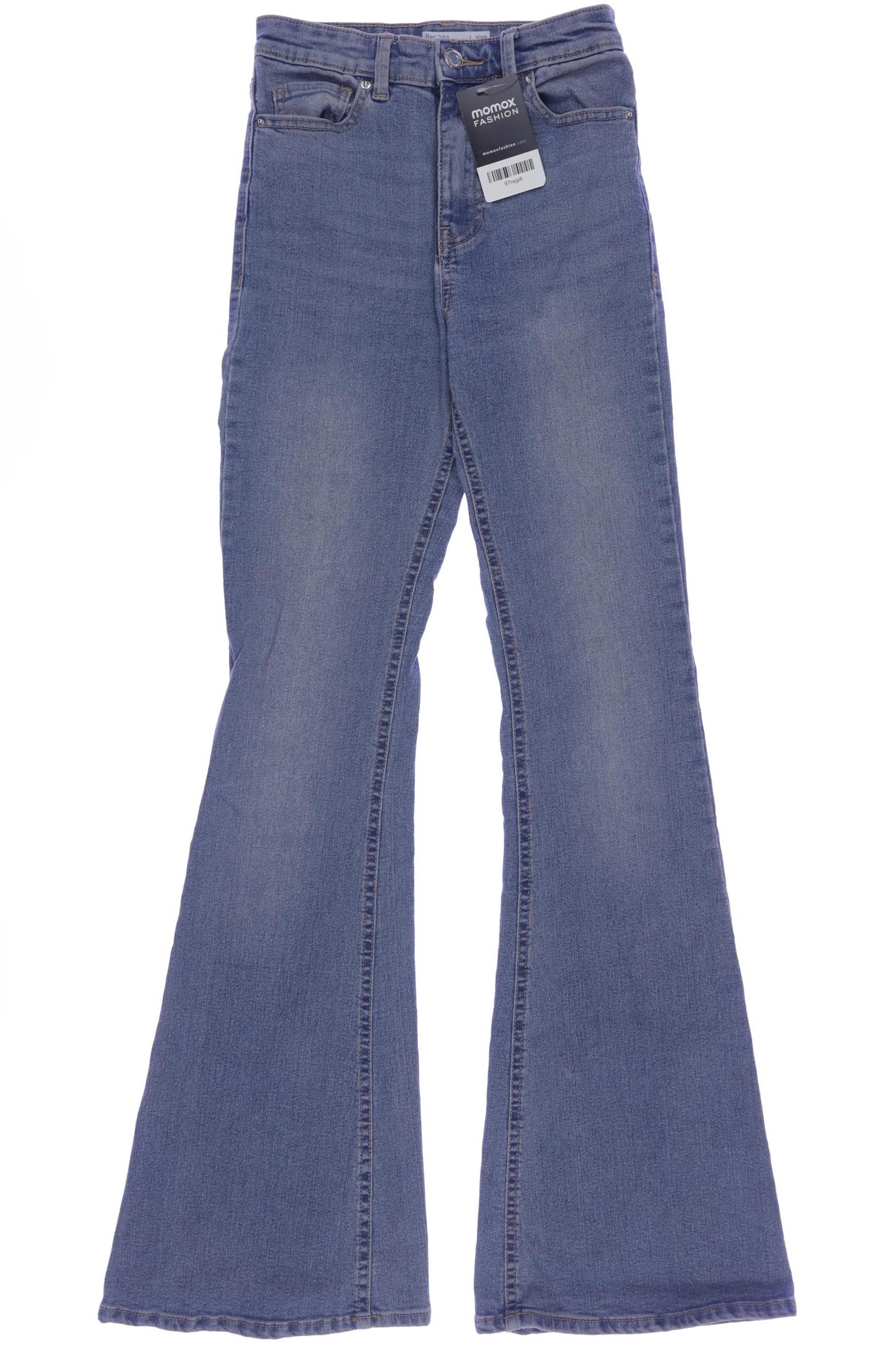 

bershka Damen Jeans, blau, Gr. 32