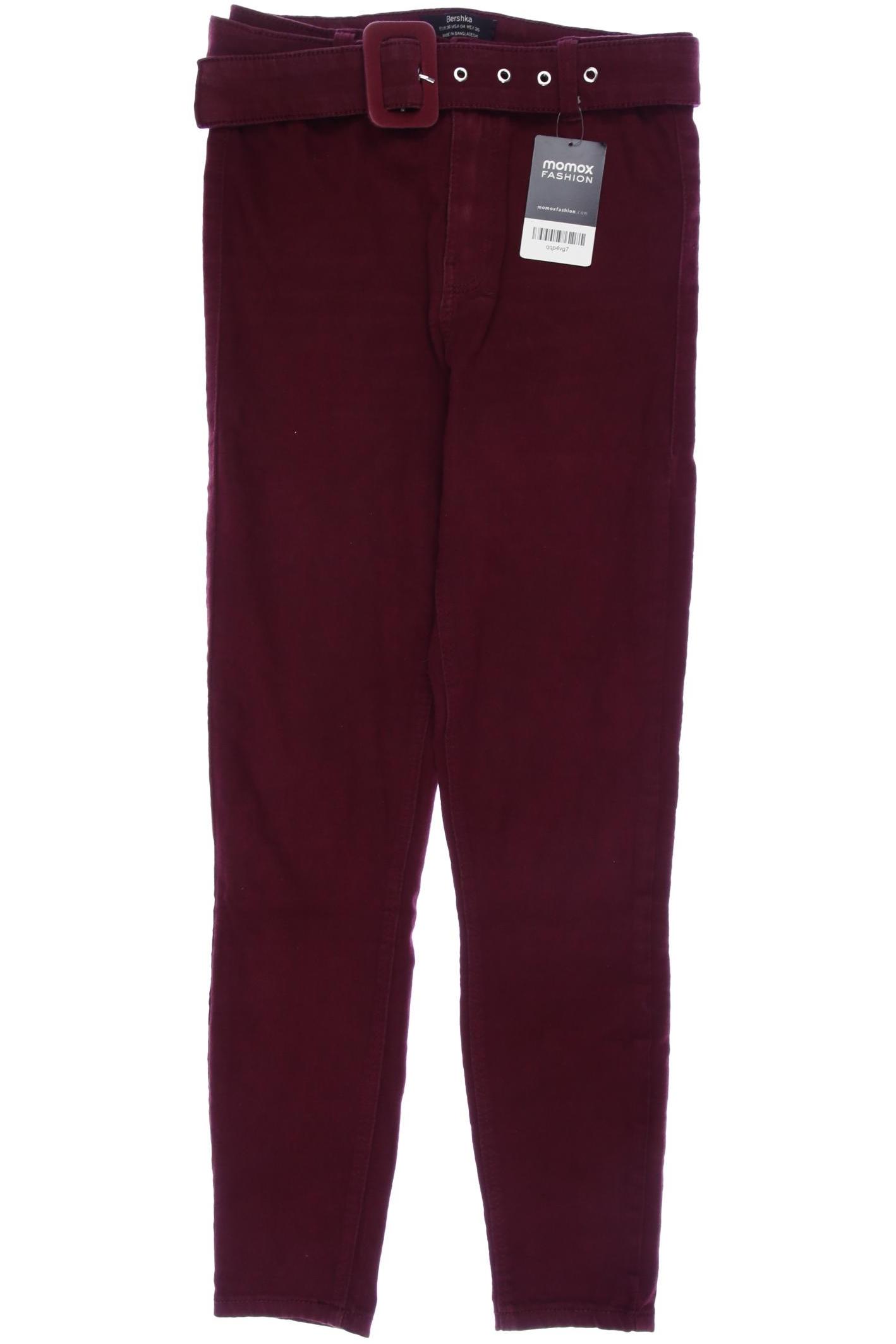 

bershka Damen Jeans, bordeaux, Gr. 36