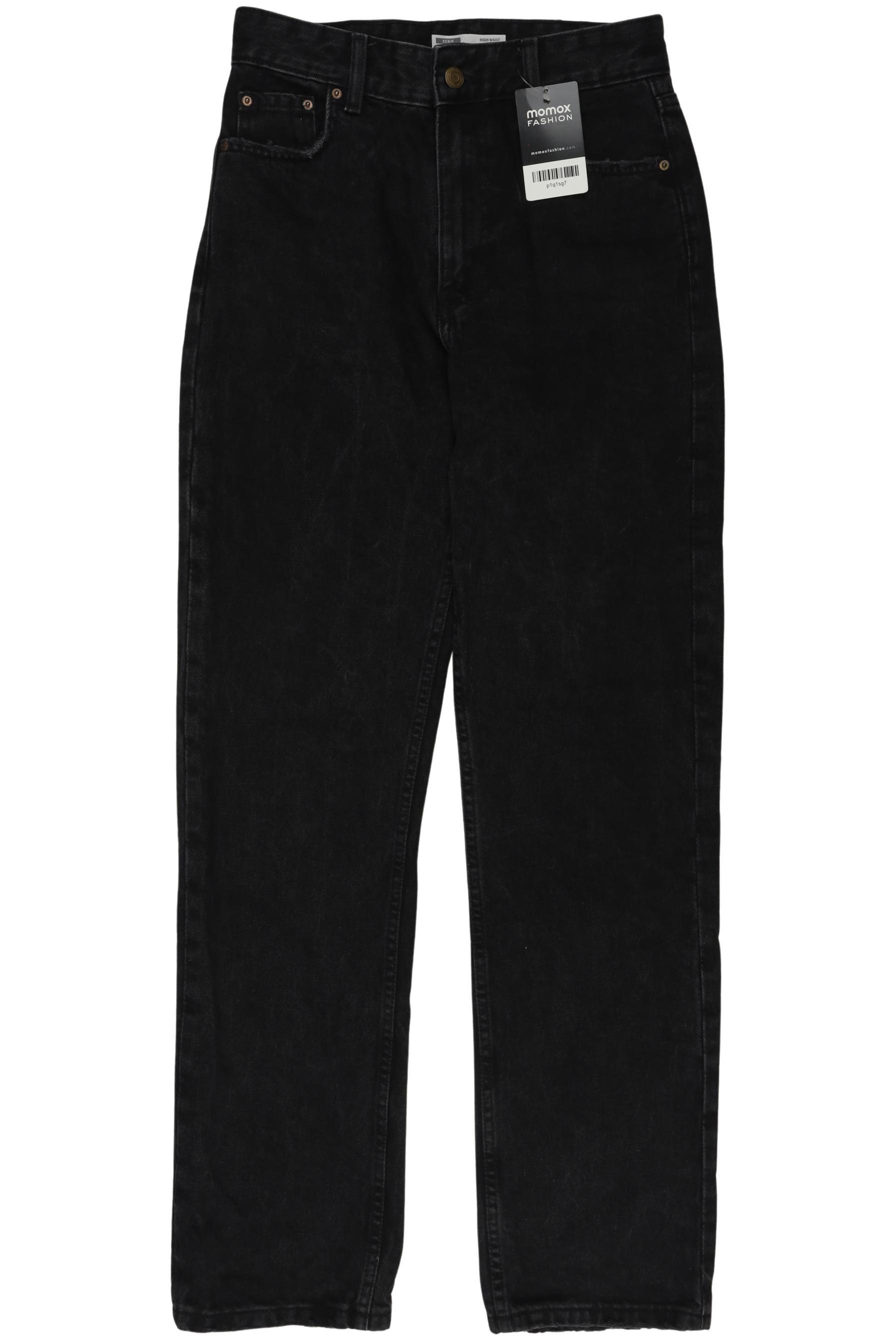 

bershka Damen Jeans, schwarz, Gr. 36