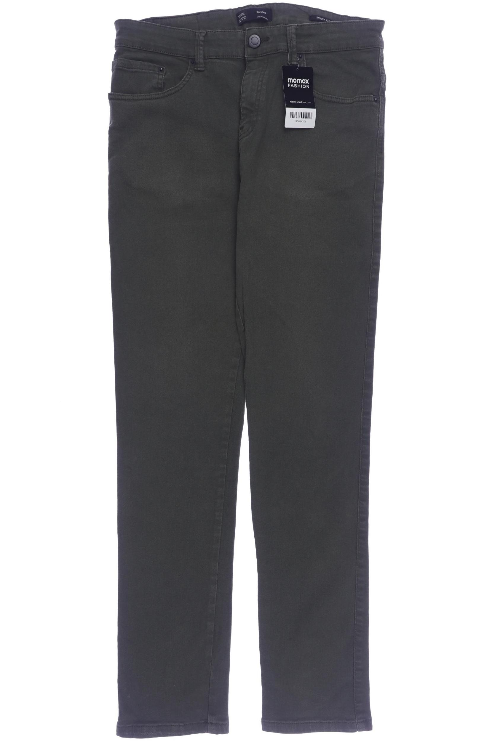 

bershka Damen Jeans, grün, Gr. 40
