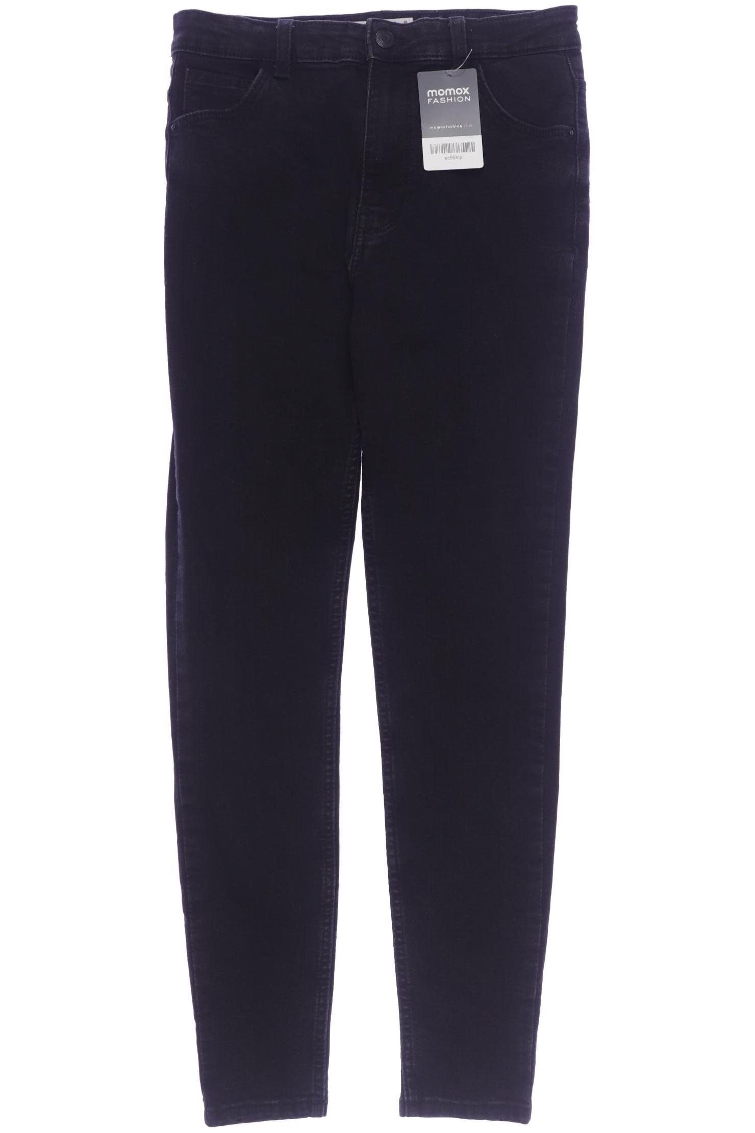 

bershka Damen Jeans, schwarz, Gr. 38