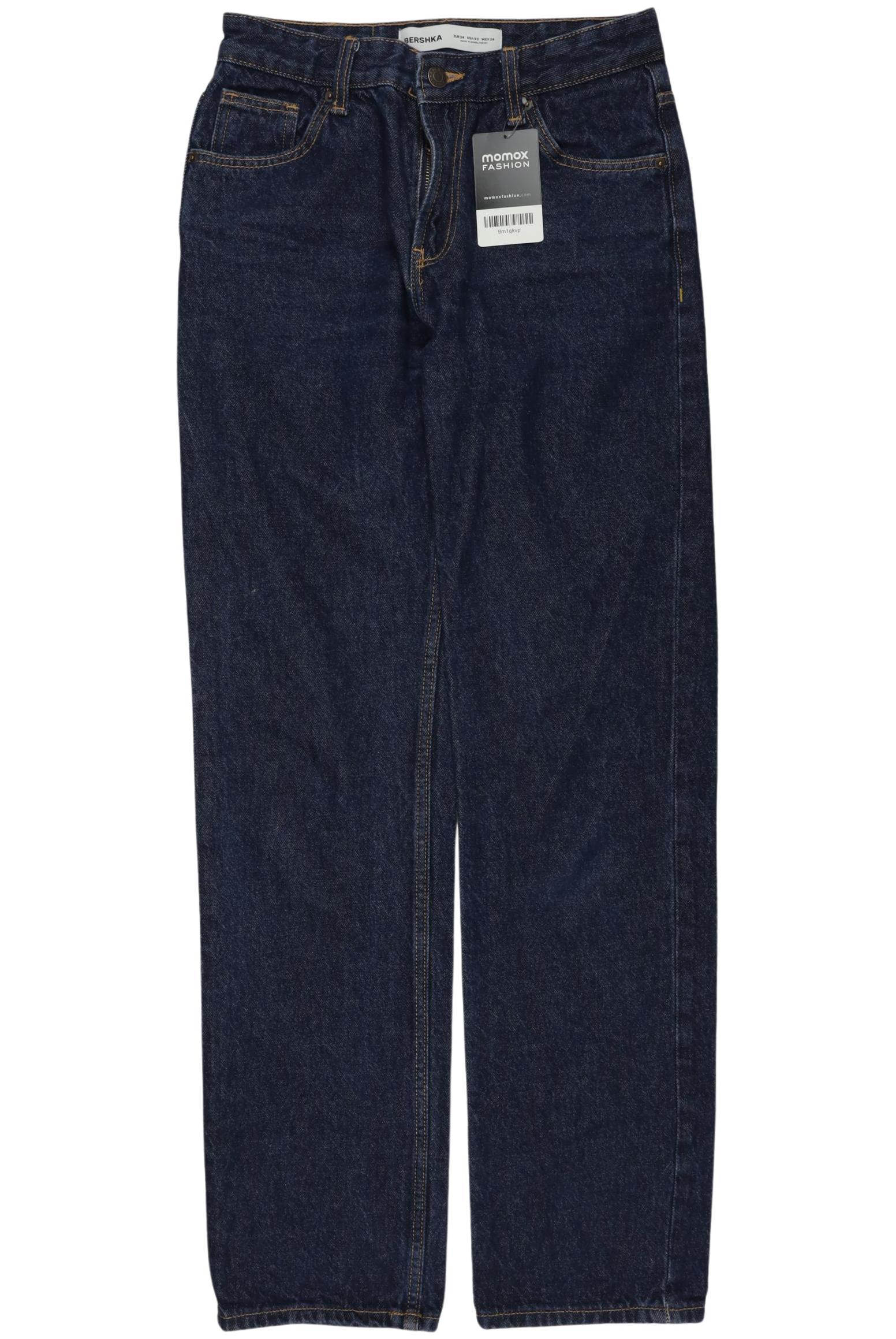 

bershka Damen Jeans, marineblau, Gr. 34