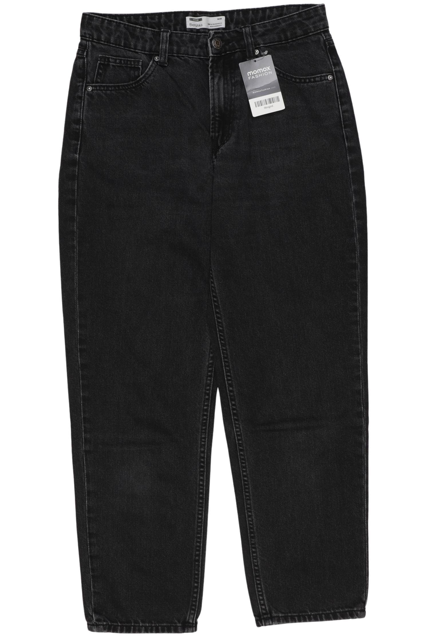 

bershka Damen Jeans, schwarz, Gr. 36