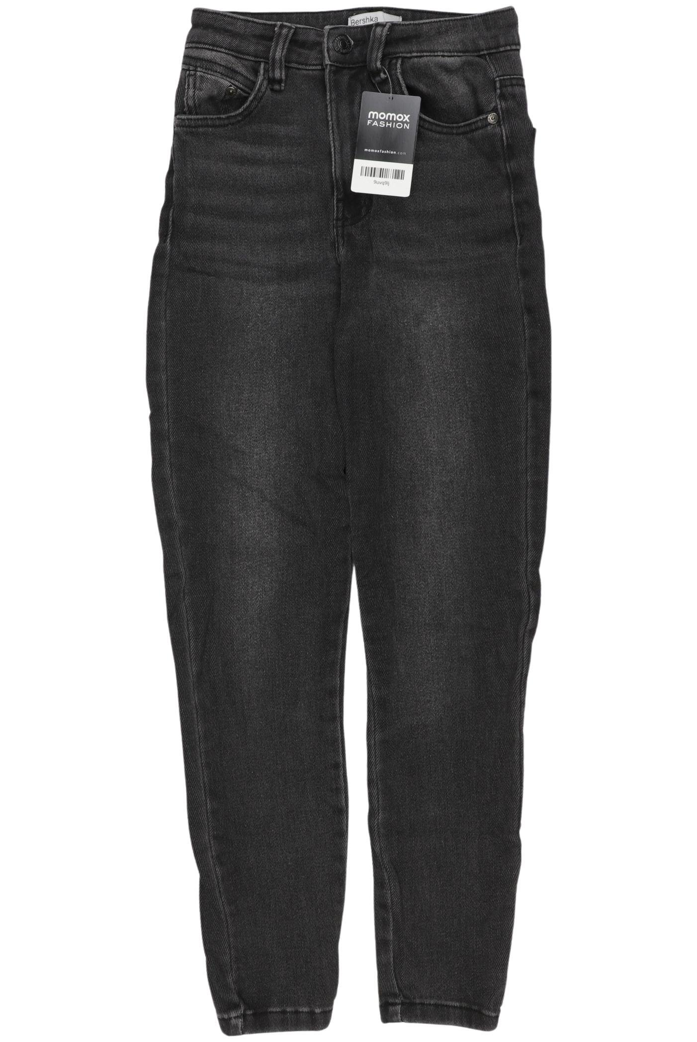 

bershka Damen Jeans, grau, Gr. 34