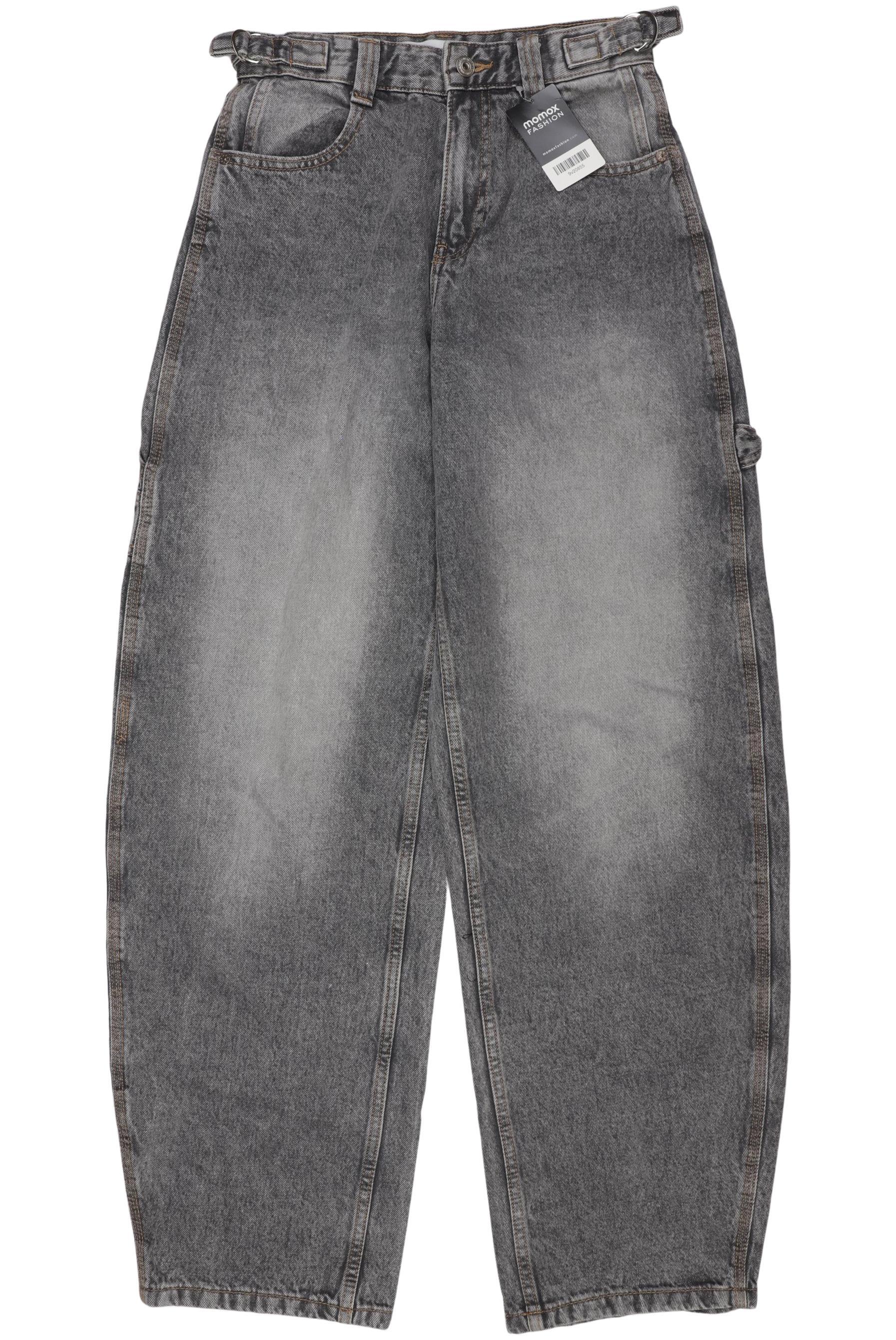 

bershka Damen Jeans, grau, Gr. 36