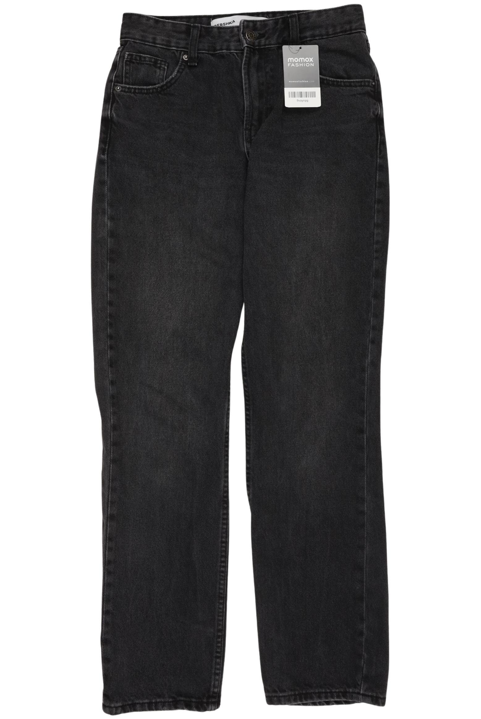 

bershka Damen Jeans, schwarz, Gr. 32