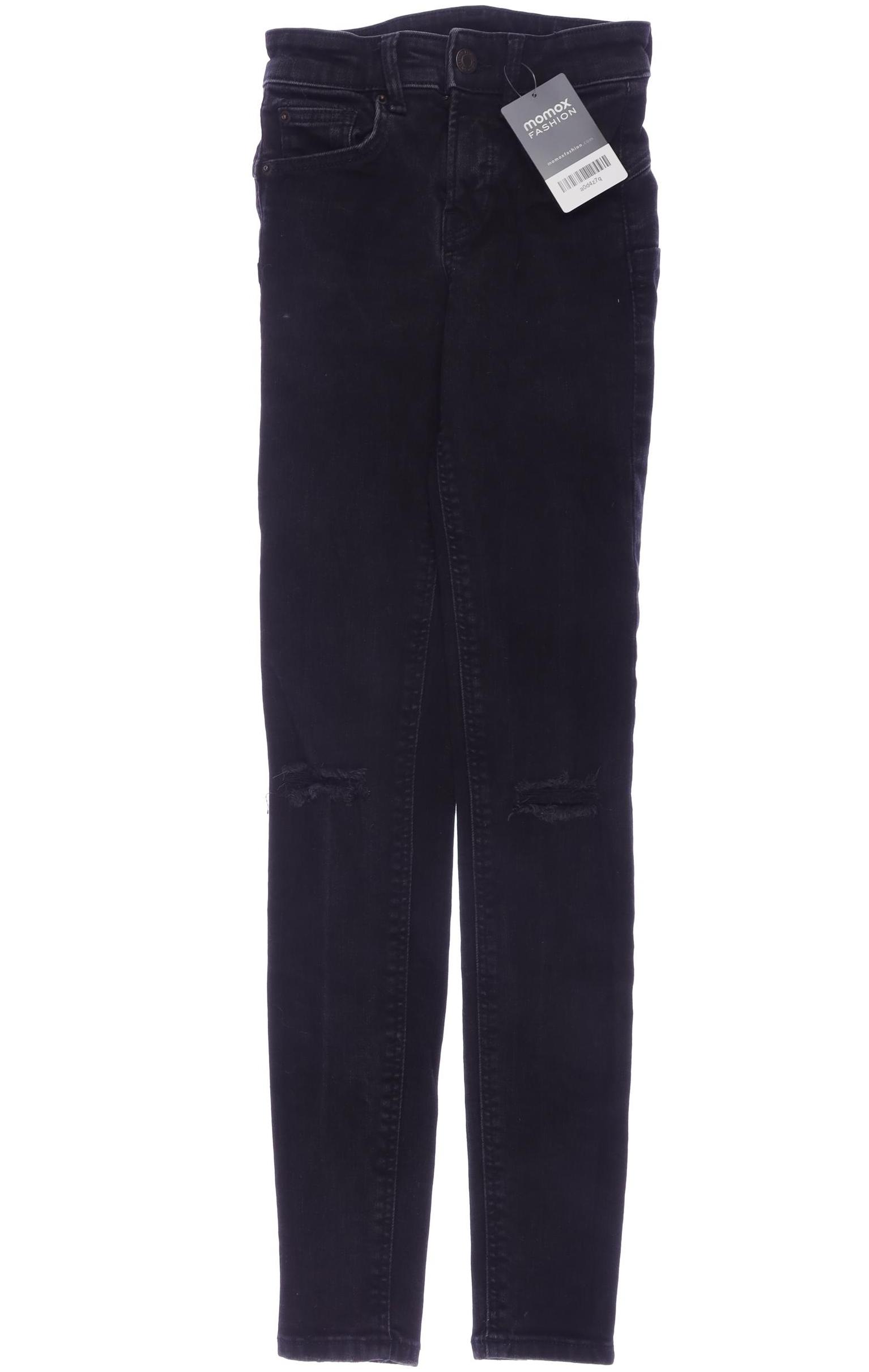 

bershka Damen Jeans, schwarz, Gr. 32