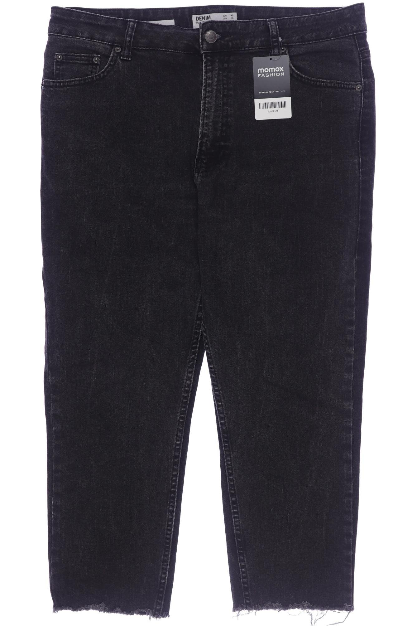 

bershka Damen Jeans, grau, Gr. 42