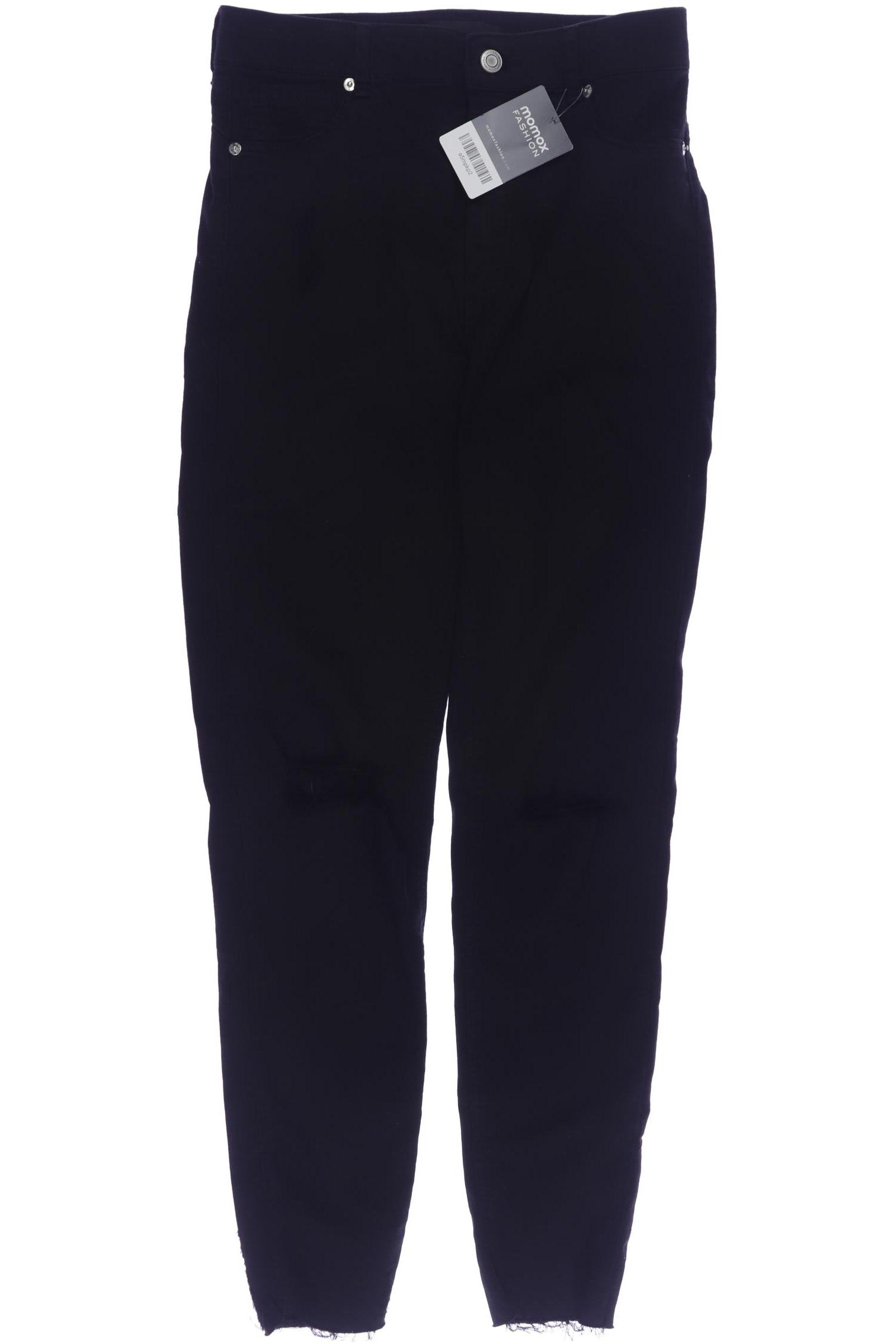 

bershka Damen Jeans, schwarz, Gr. 40