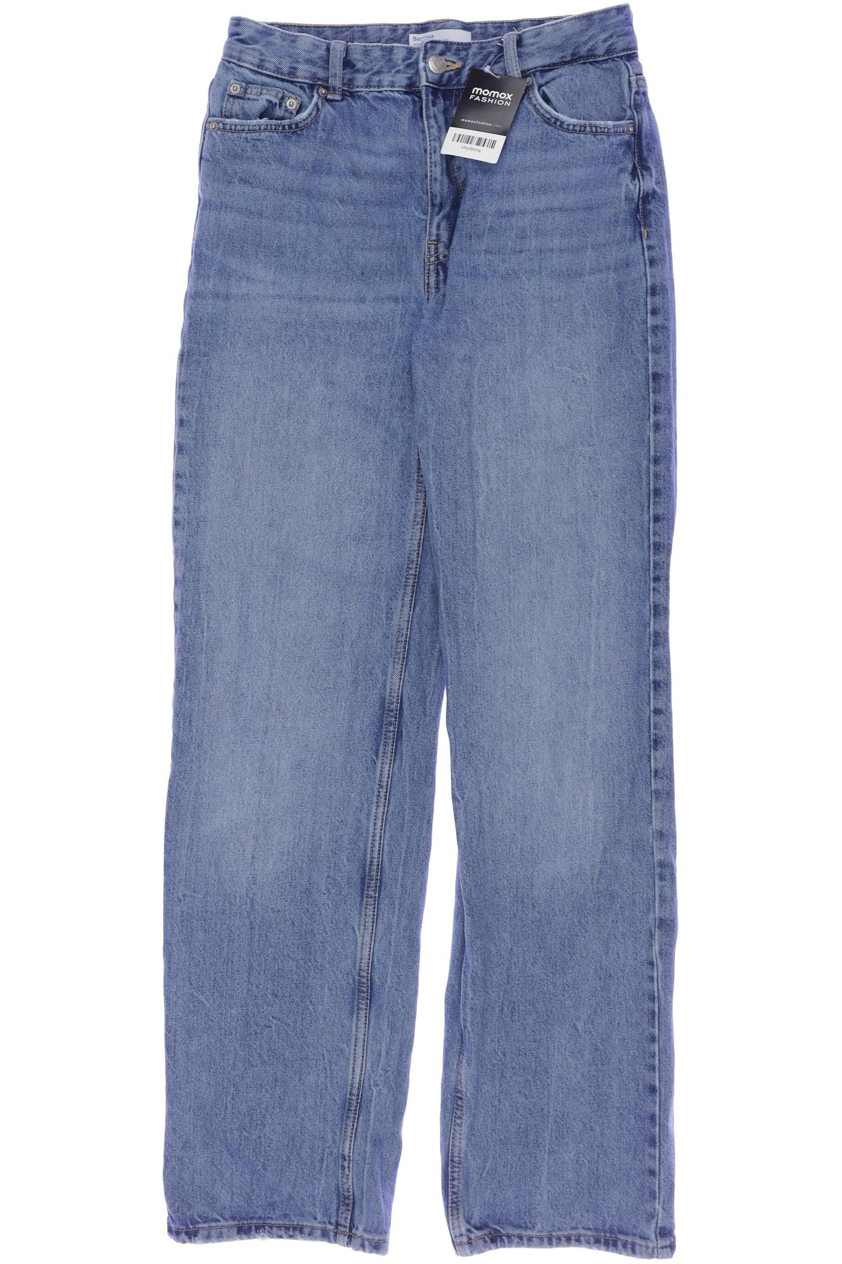 

bershka Damen Jeans, blau, Gr. 36