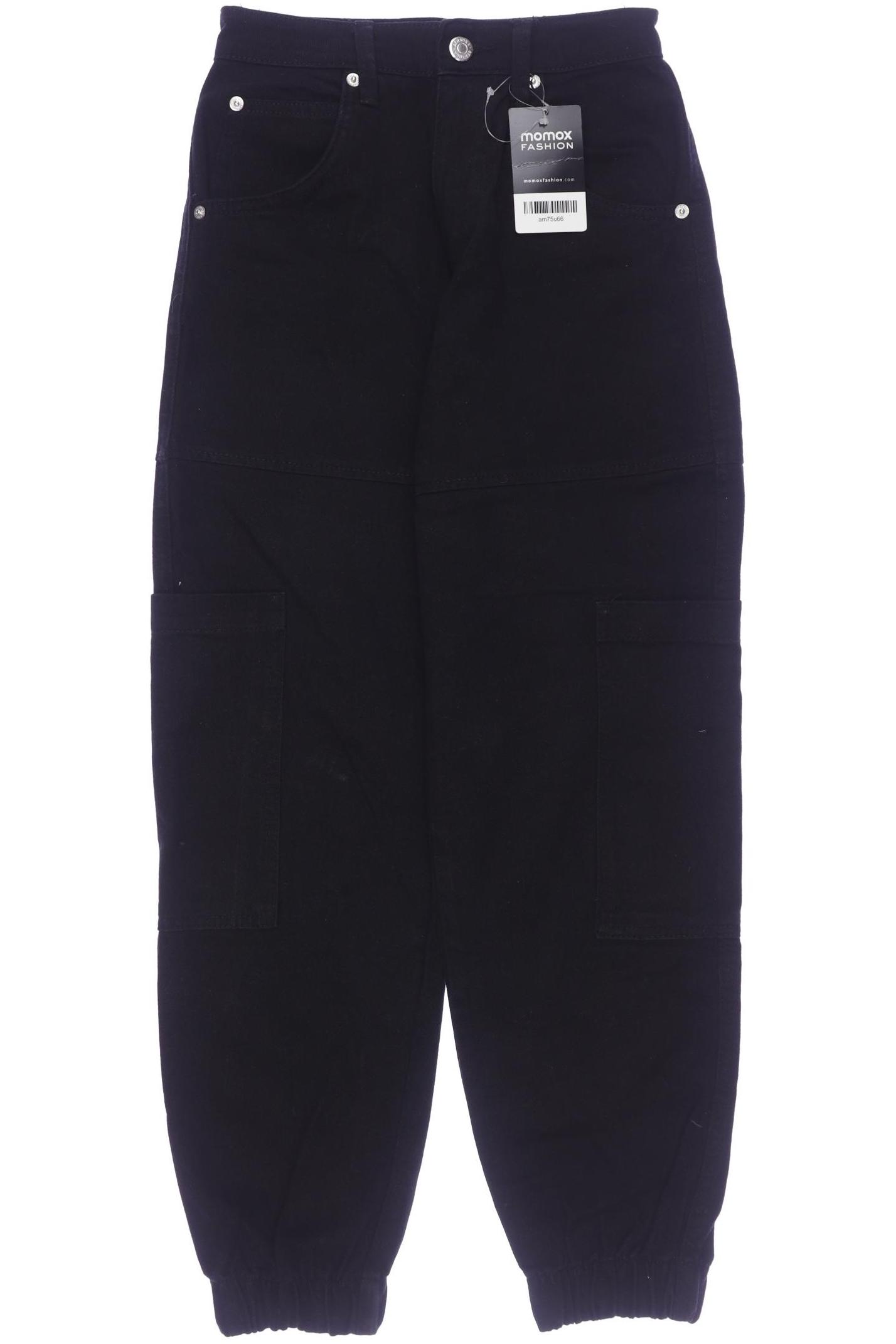 

bershka Damen Jeans, schwarz, Gr. 32