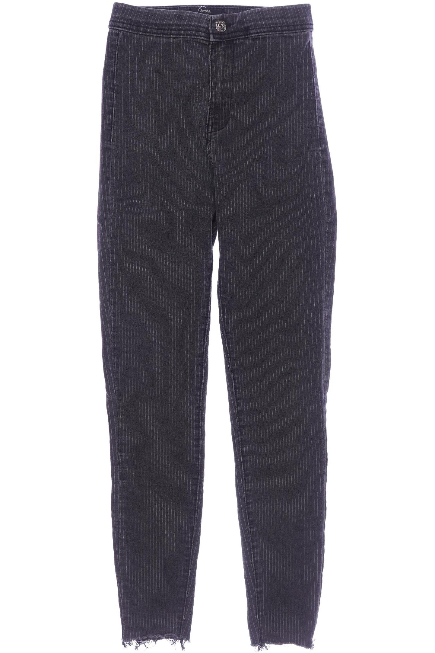 

bershka Damen Jeans, grau, Gr. 34