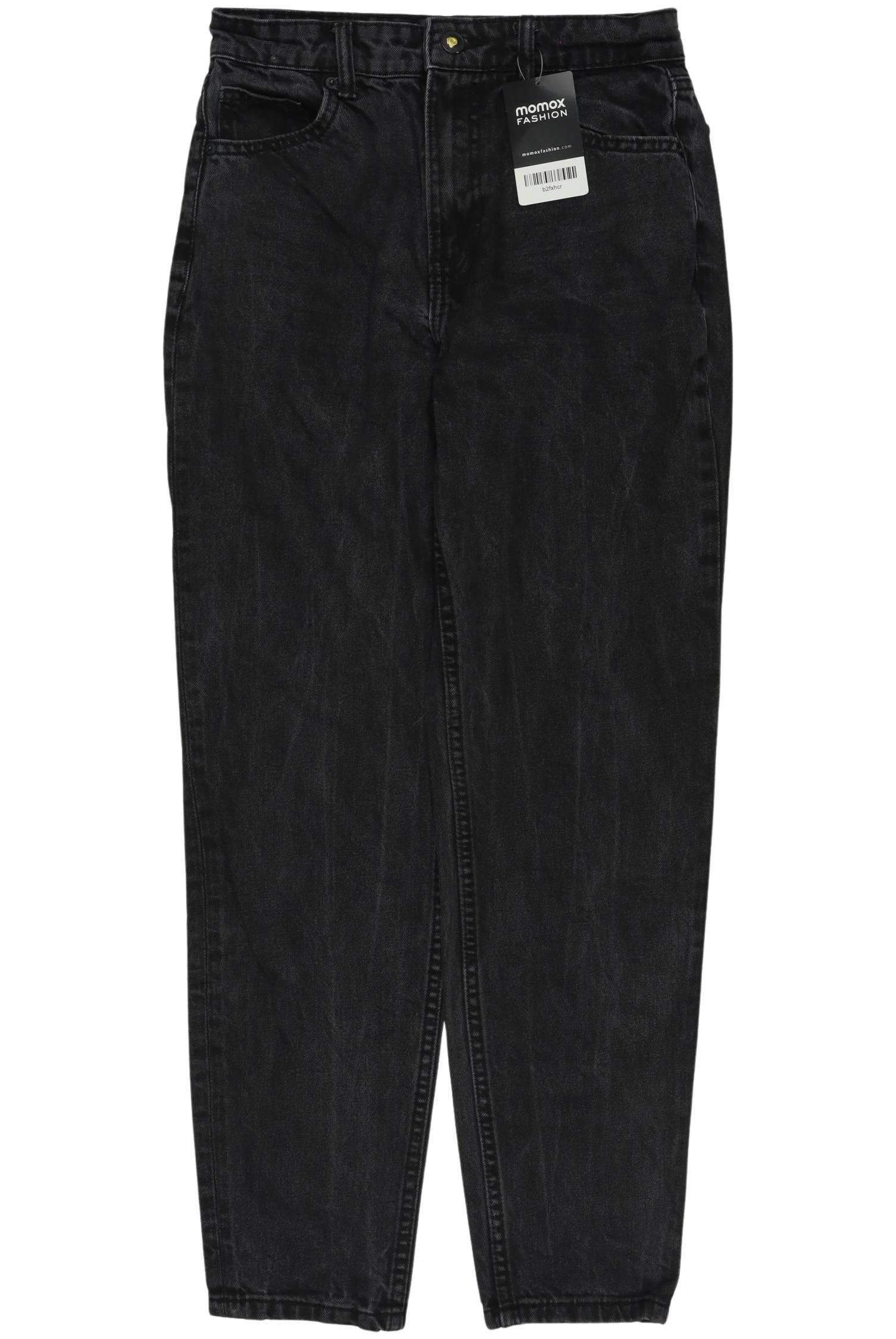 

bershka Damen Jeans, schwarz, Gr. 26