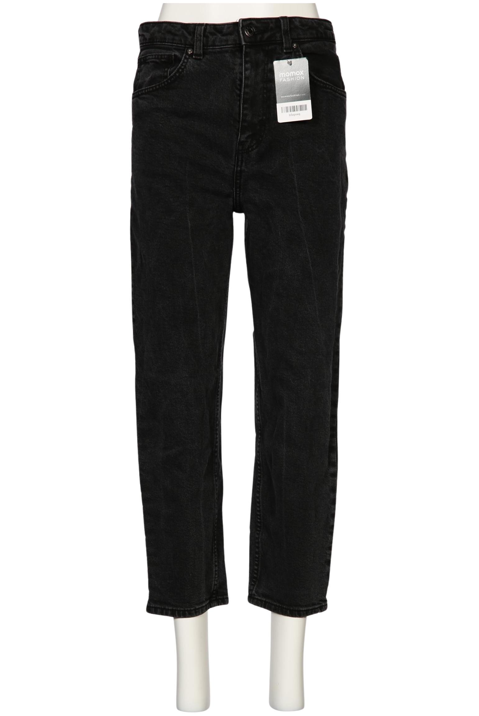 

bershka Damen Jeans, schwarz, Gr. 38