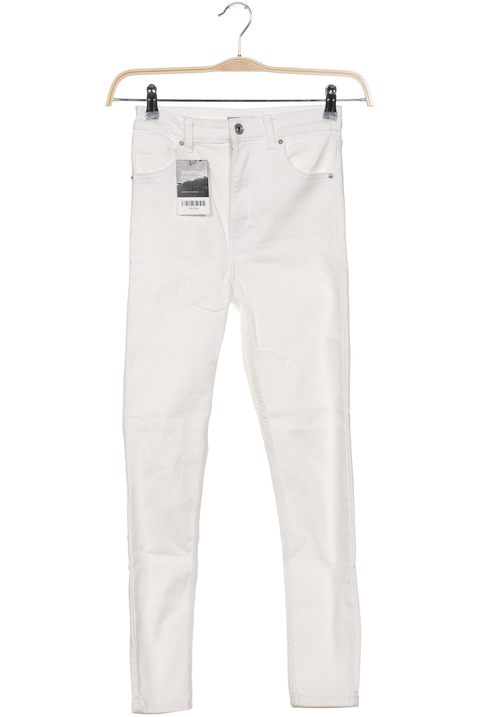 

bershka Damen Jeans, weiß, Gr. 36